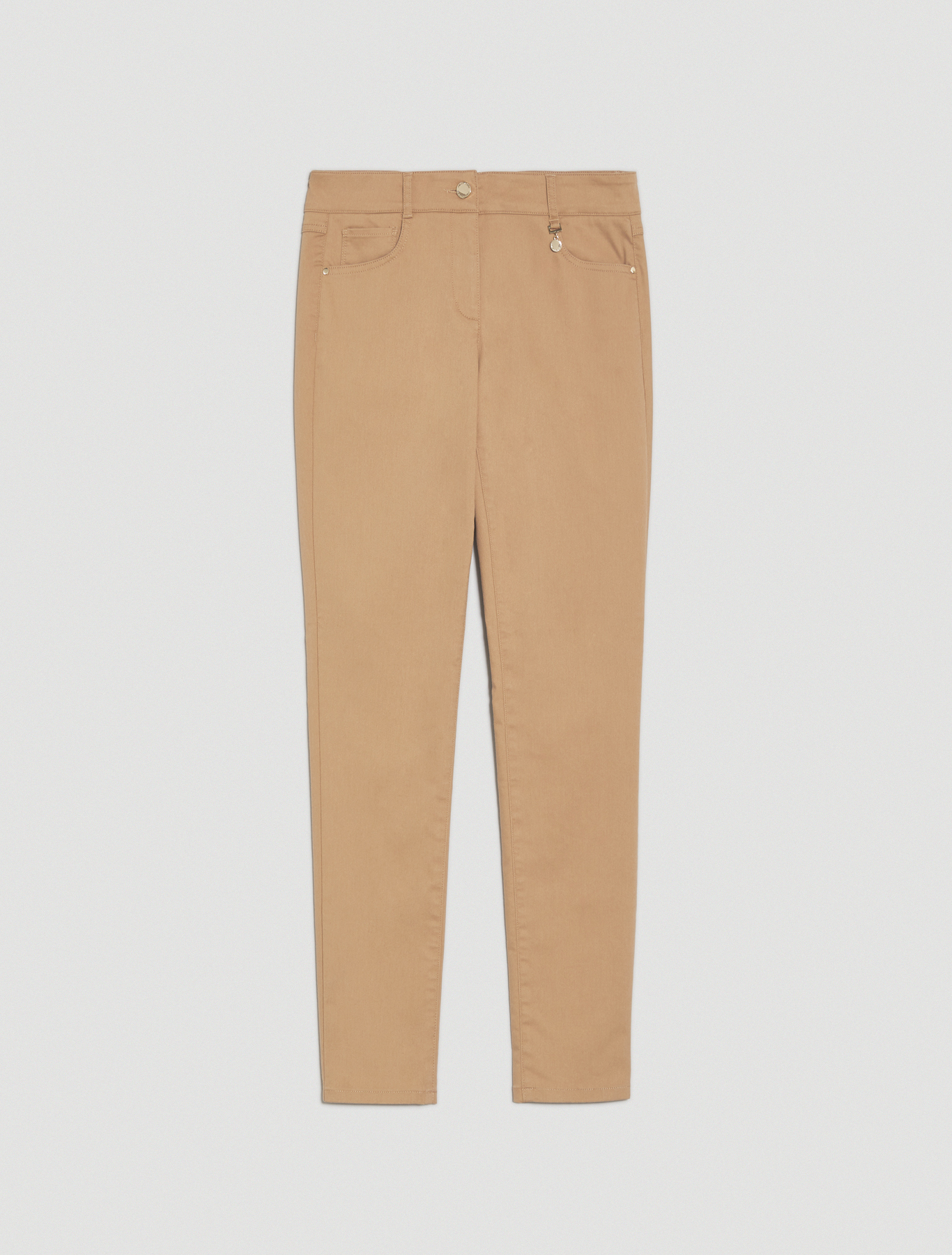 Skinny-fit trousers in gabardine, beige - Pennyblack Skinny-fit trousers in gabardine - beige - pennyblack
