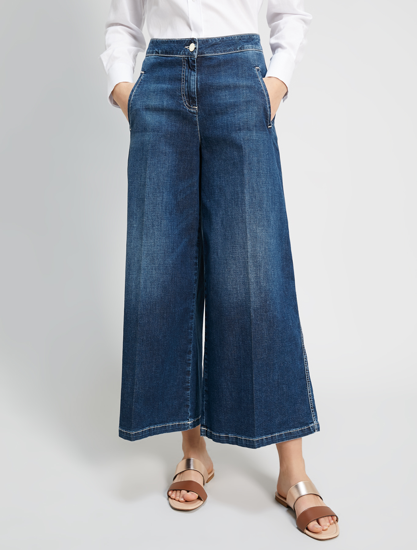 Wide-leg jeans, cornflower blue - Pennyblack Wide-leg jeans - cornflower blue - pennyblack