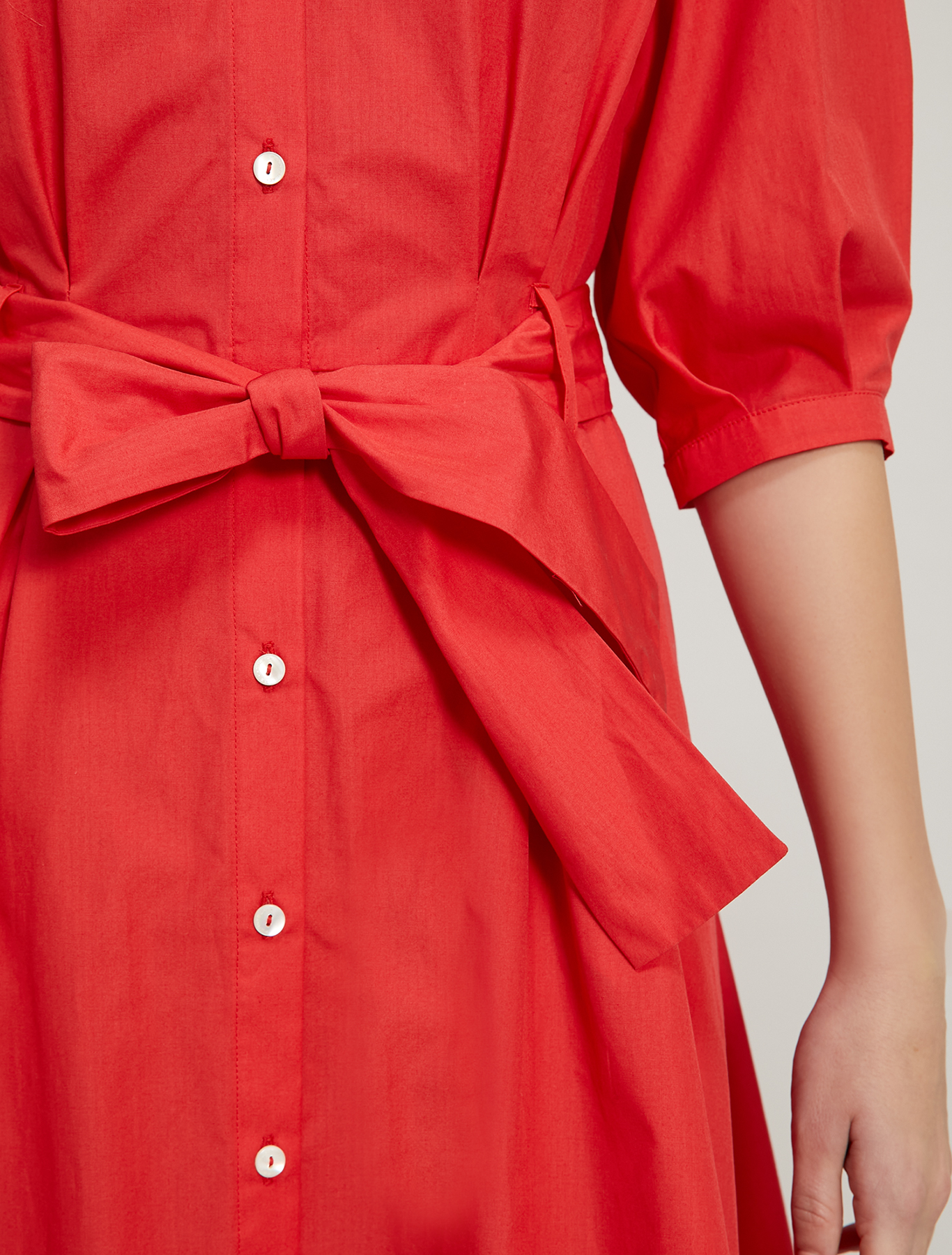 Poplin cotton shirt dress, coral - Pennyblack Poplin cotton shirt dress - coral - pennyblack