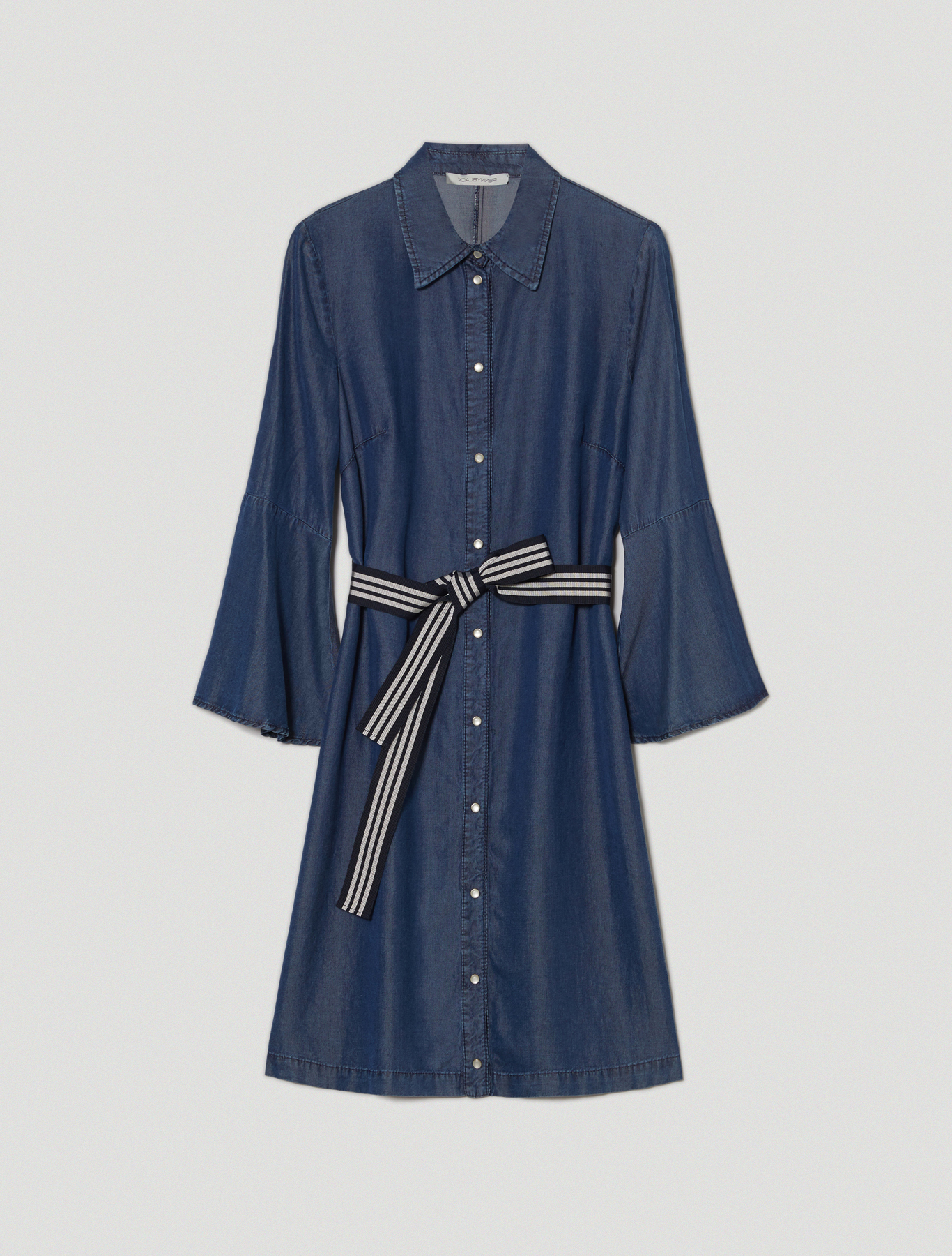 Flowing denim shirt dress, navy blue - Pennyblack Flowing denim shirt dress - navy blue - pennyblack