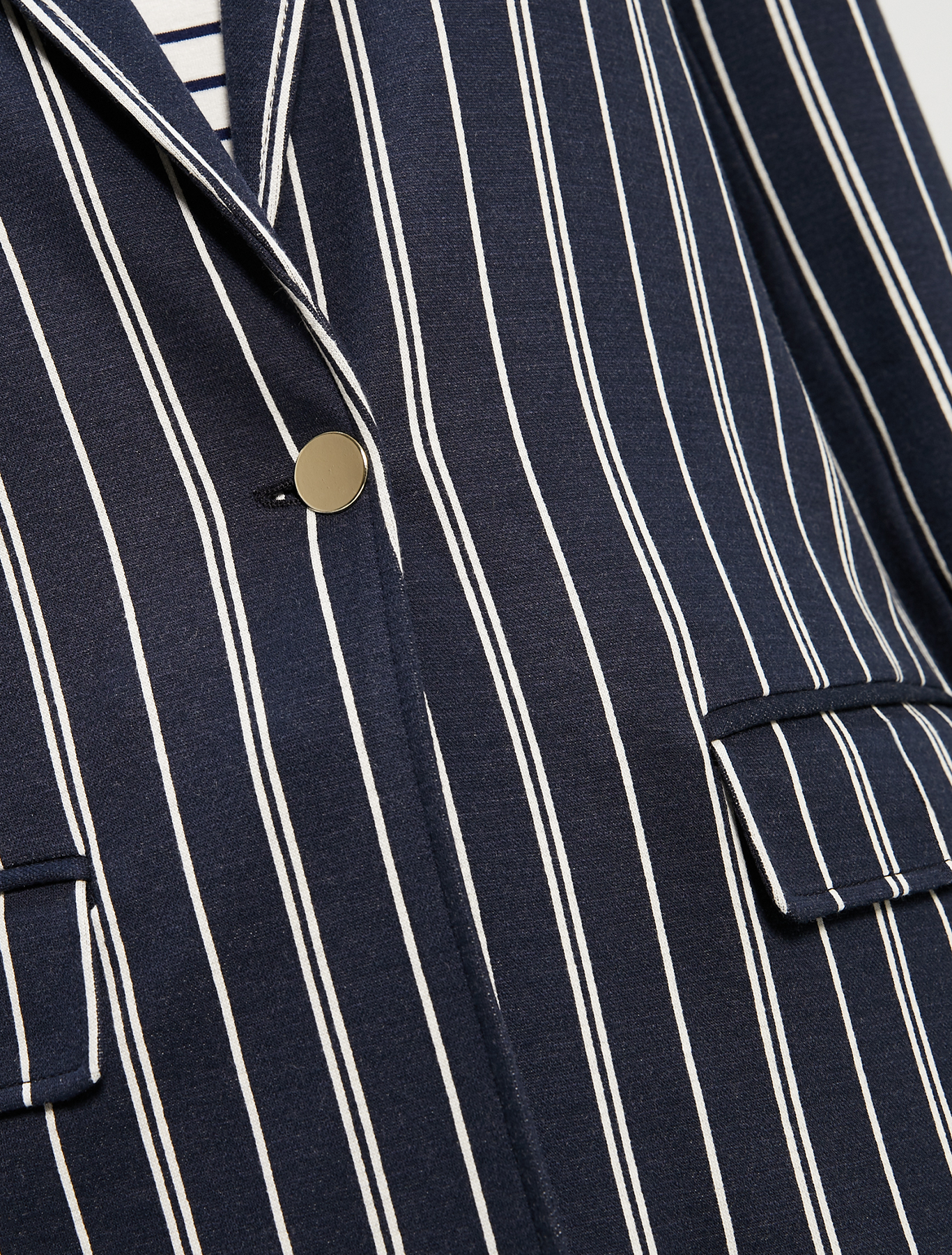Jacquard jersey blazer, navy blue pattern - Pennyblack Jacquard jersey blazer - navy blue pattern - pennyblack