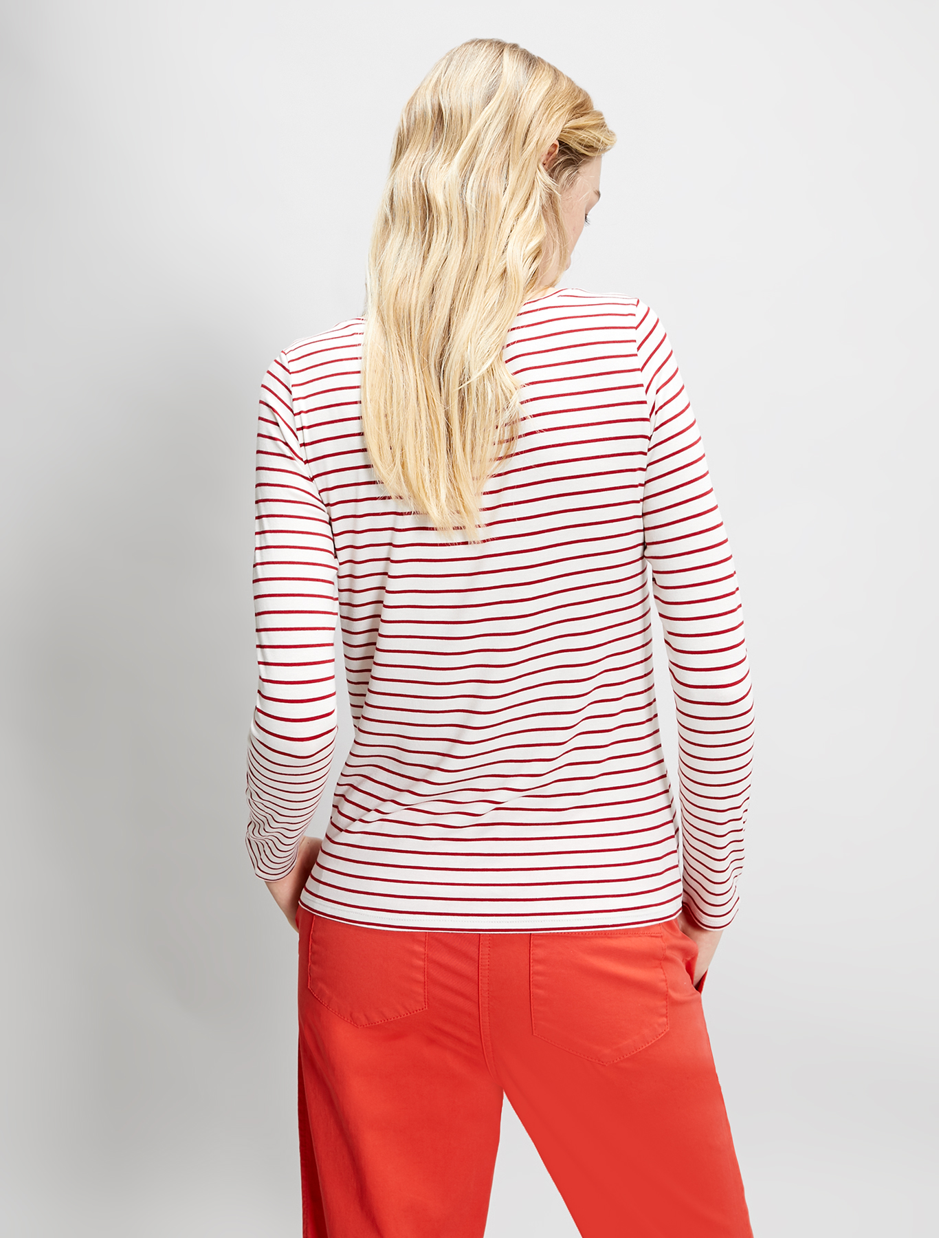Flowing jersey T-shirt, red pattern - Pennyblack Flowing jersey T-shirt - red pattern - pennyblack