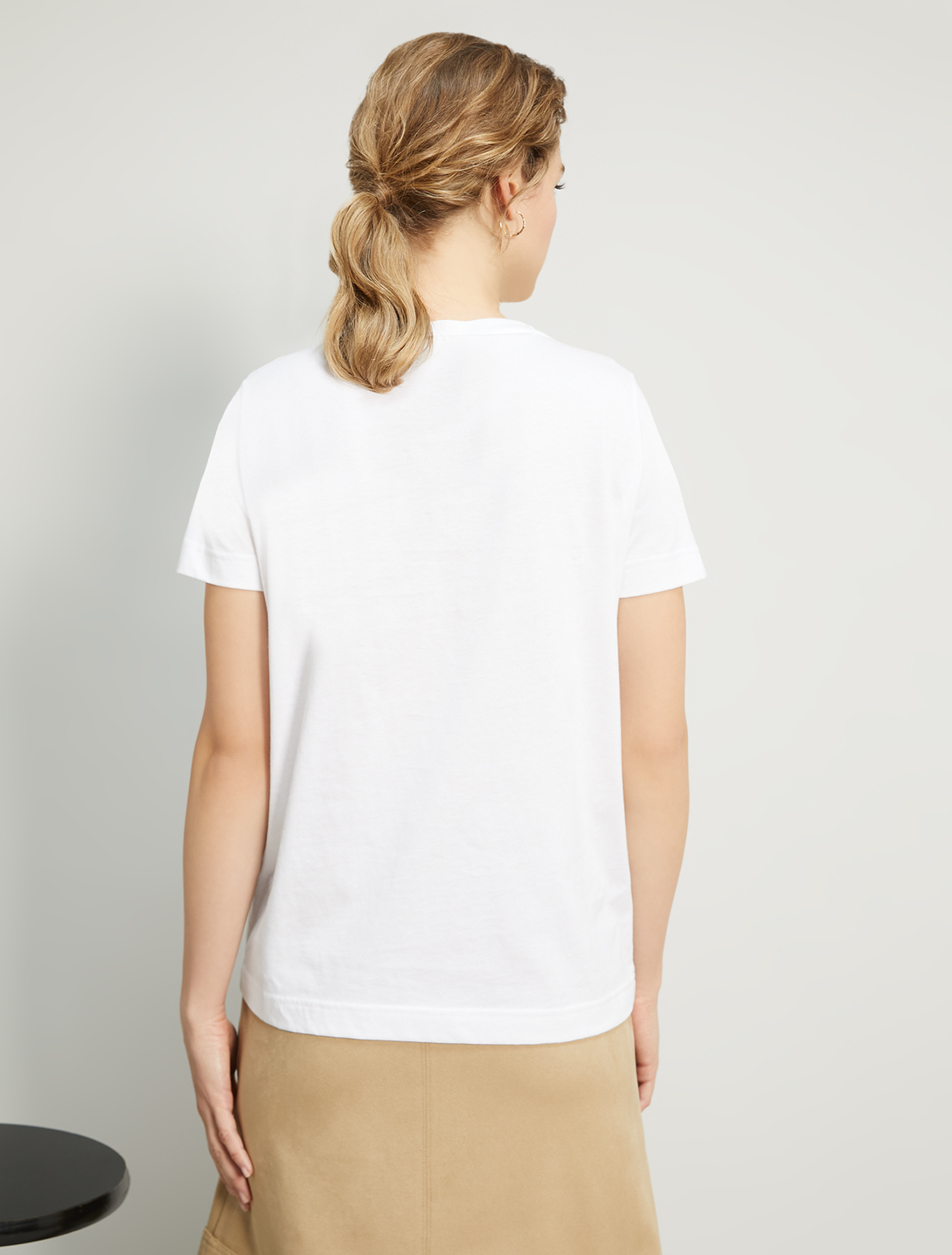 Embroidered sequin T-shirt, ivory - Pennyblack Embroidered sequin T-shirt - ivory - pennyblack