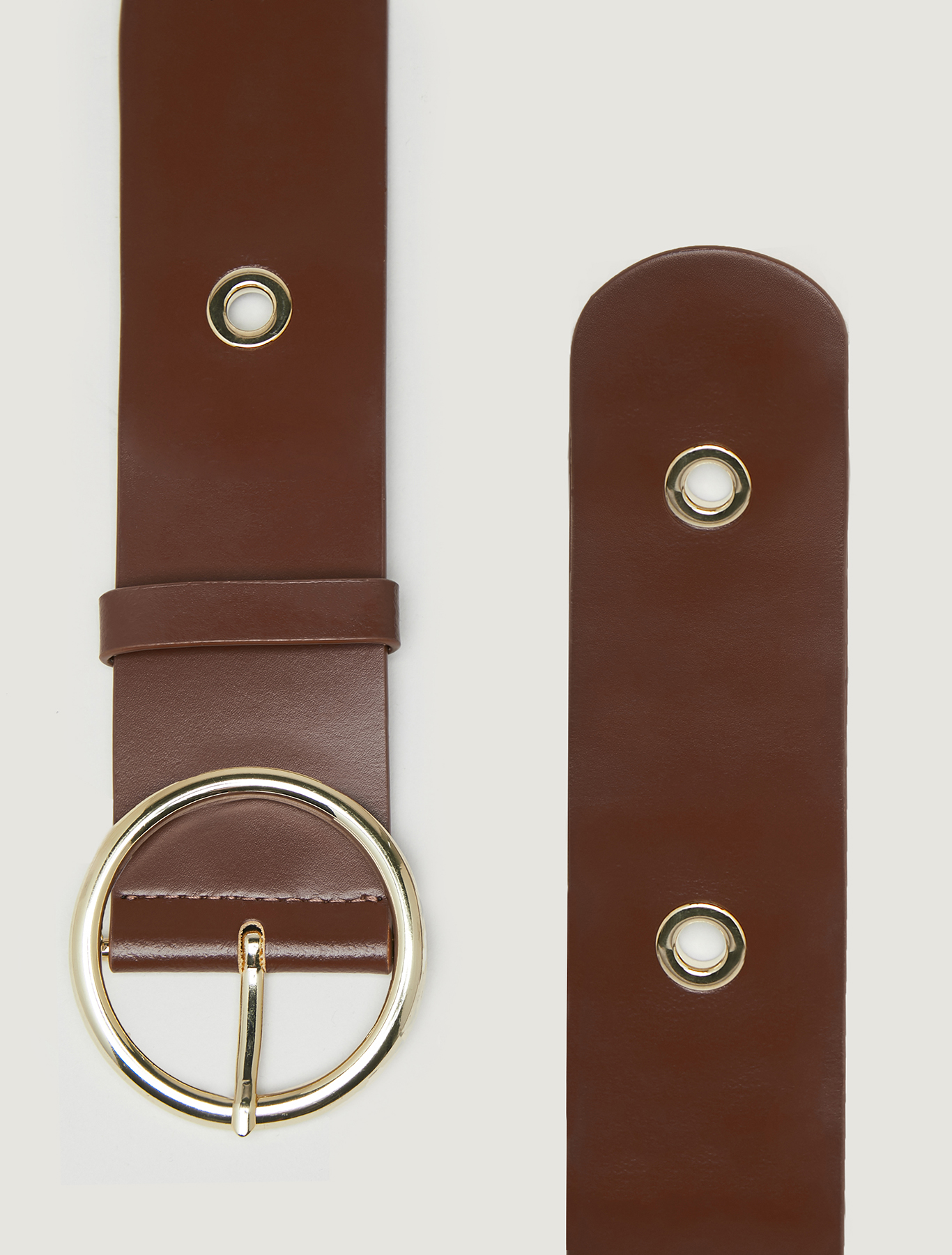 Belt with metal rings, tan - Pennyblack Belt with metal rings - tan - pennyblack