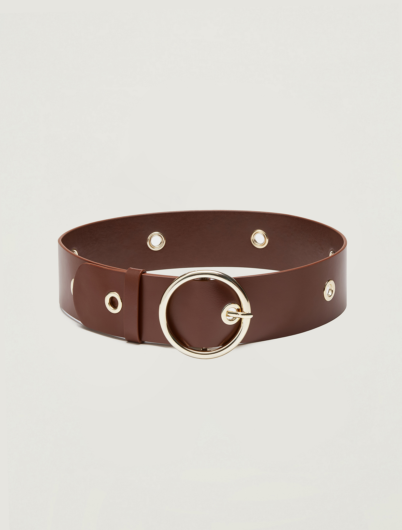 Belt with metal rings, tan - Pennyblack Belt with metal rings - tan - pennyblack