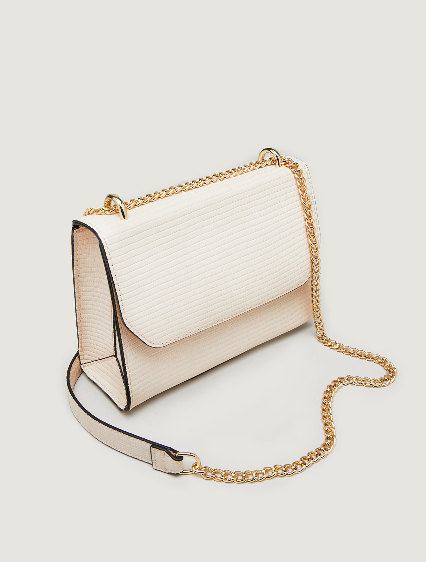 Lizard-print chain bag, beige - Pennyblack Lizard-print chain bag - beige - pennyblack