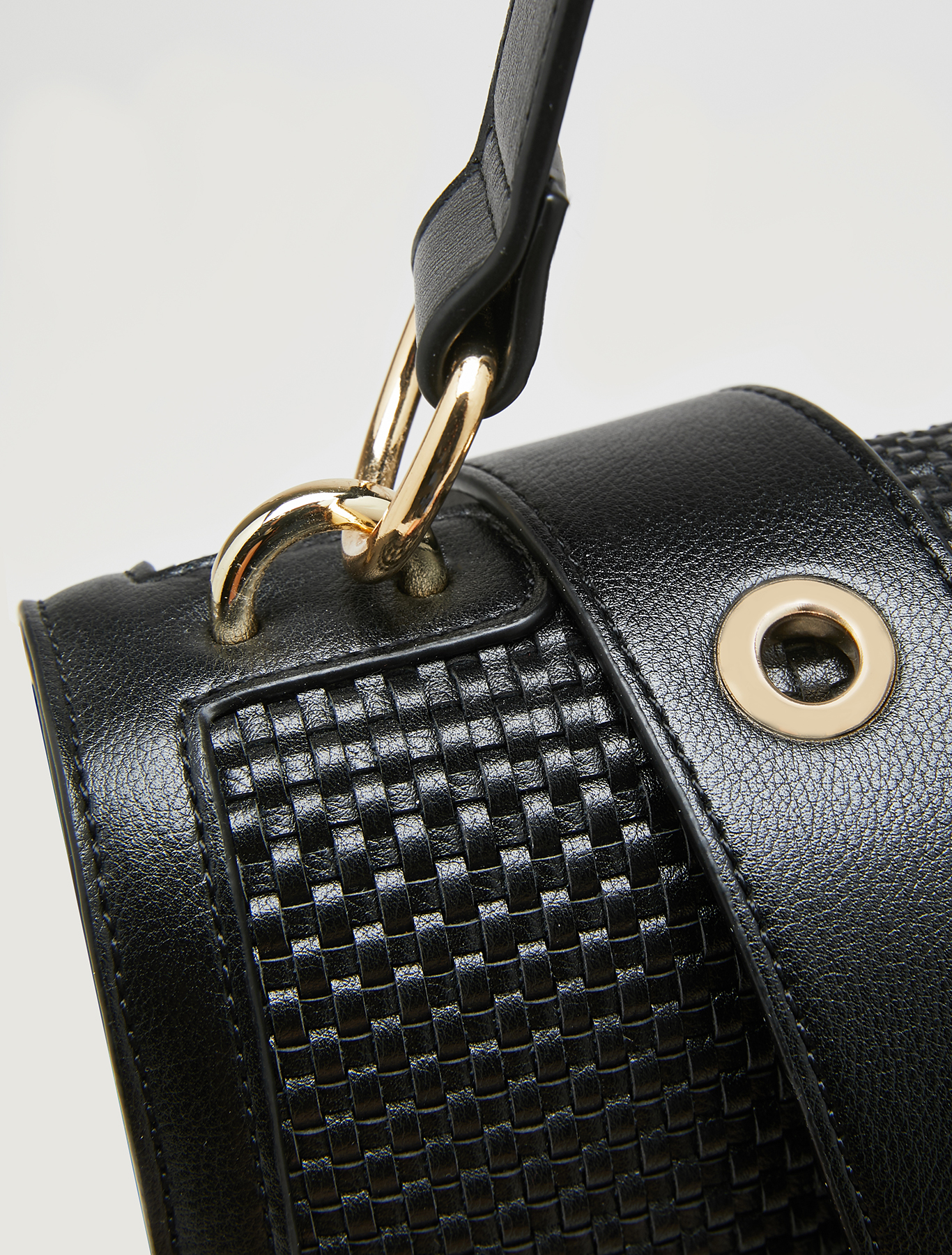 Woven shoulder bag, black - Pennyblack Woven shoulder bag - black - pennyblack