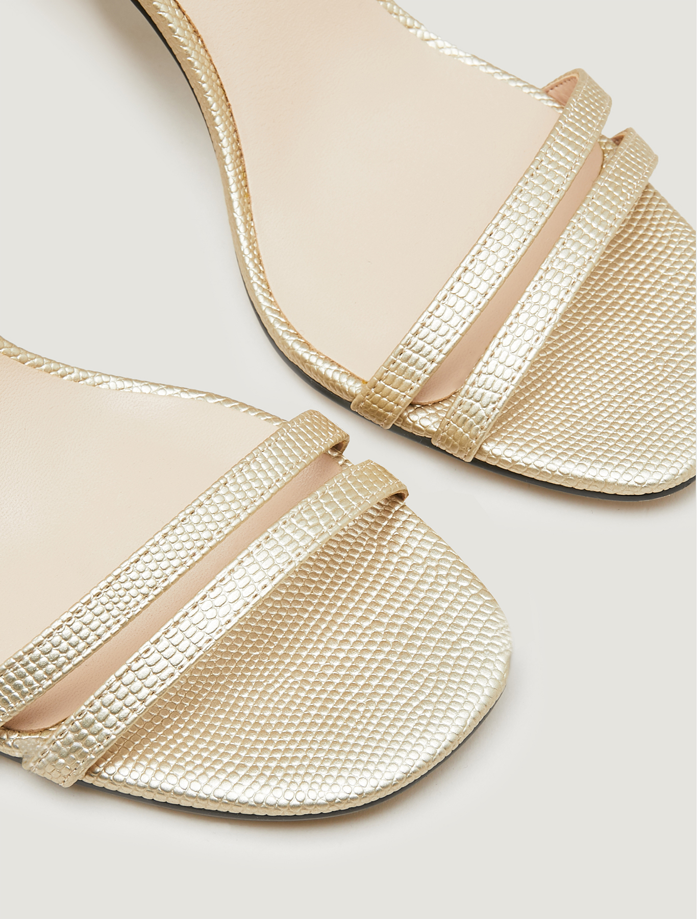 Lizard-print high-heeled sandals, sunshine yellow - Pennyblack Lizard-print high-heeled sandals - sunshine yellow - pennyblack