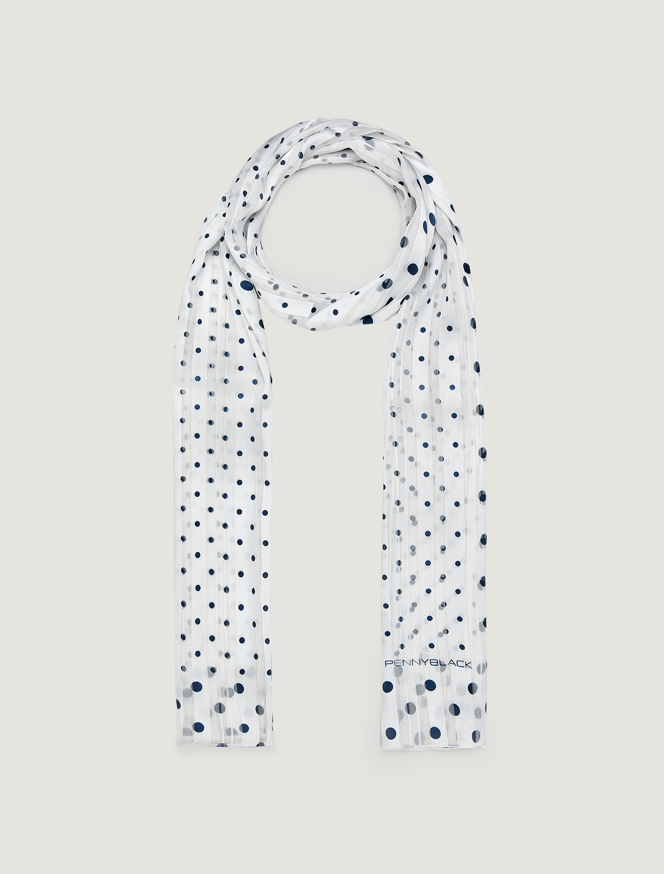 Jacquard stole with lamé, ivory - Pennyblack Jacquard stole with lamé - ivory - pennyblack