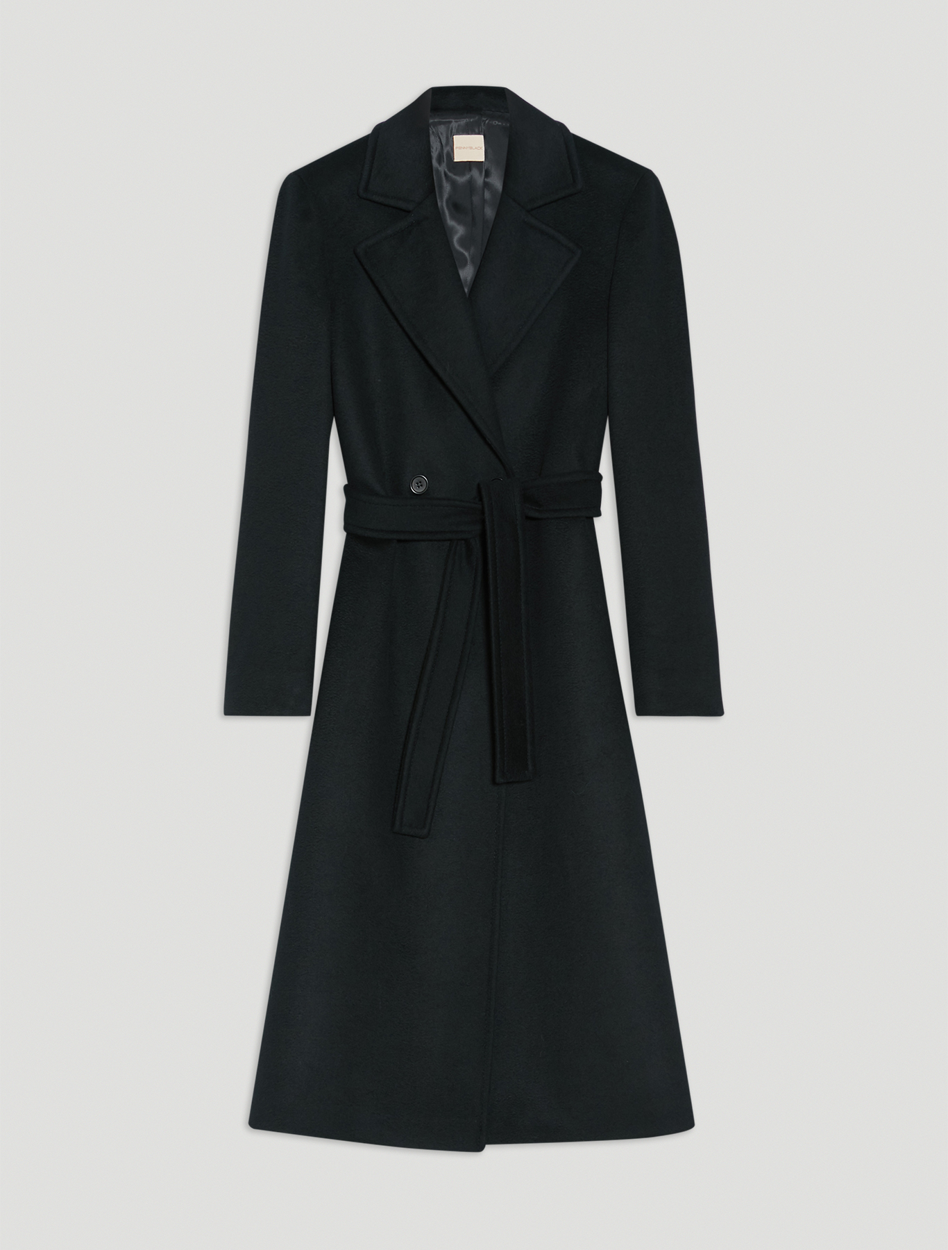 Wool drap midi coat, black - Pennyblack Wool drap midi coat - black - pennyblack