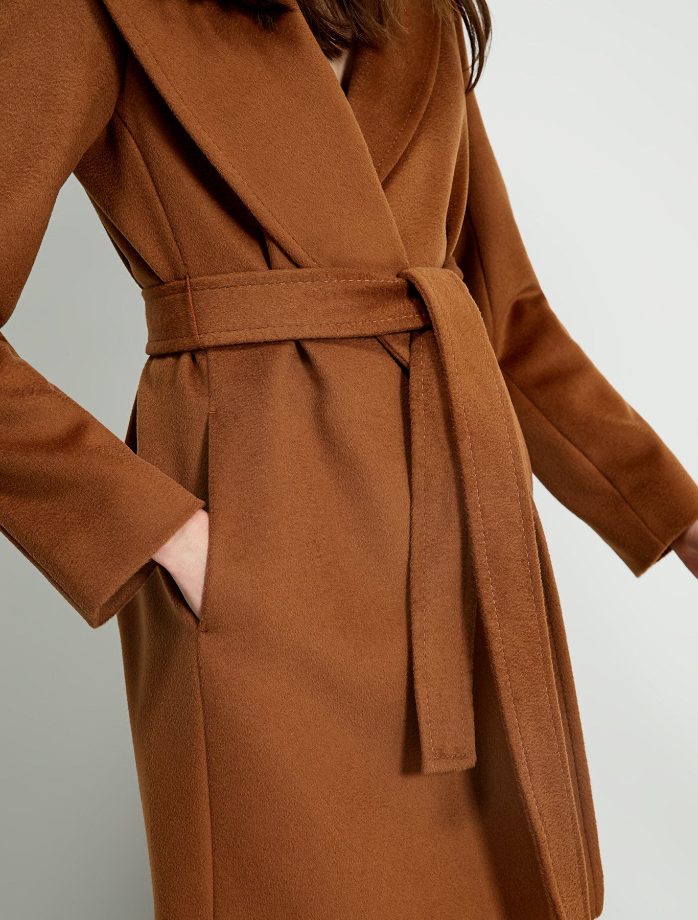 Short coat in wool drap, rust - Pennyblack Short coat in wool drap - rust - pennyblack