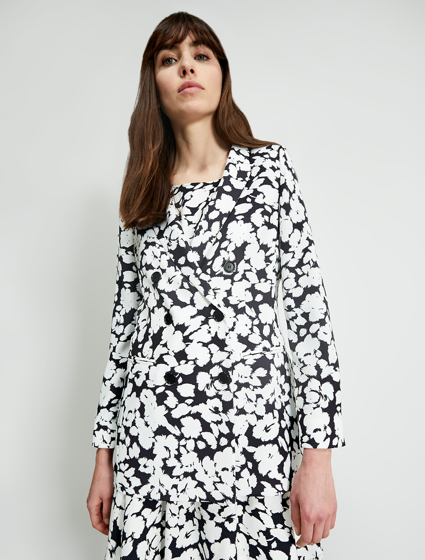 Envers satin blazer, black pattern - Pennyblack Envers satin blazer - black pattern - pennyblack
