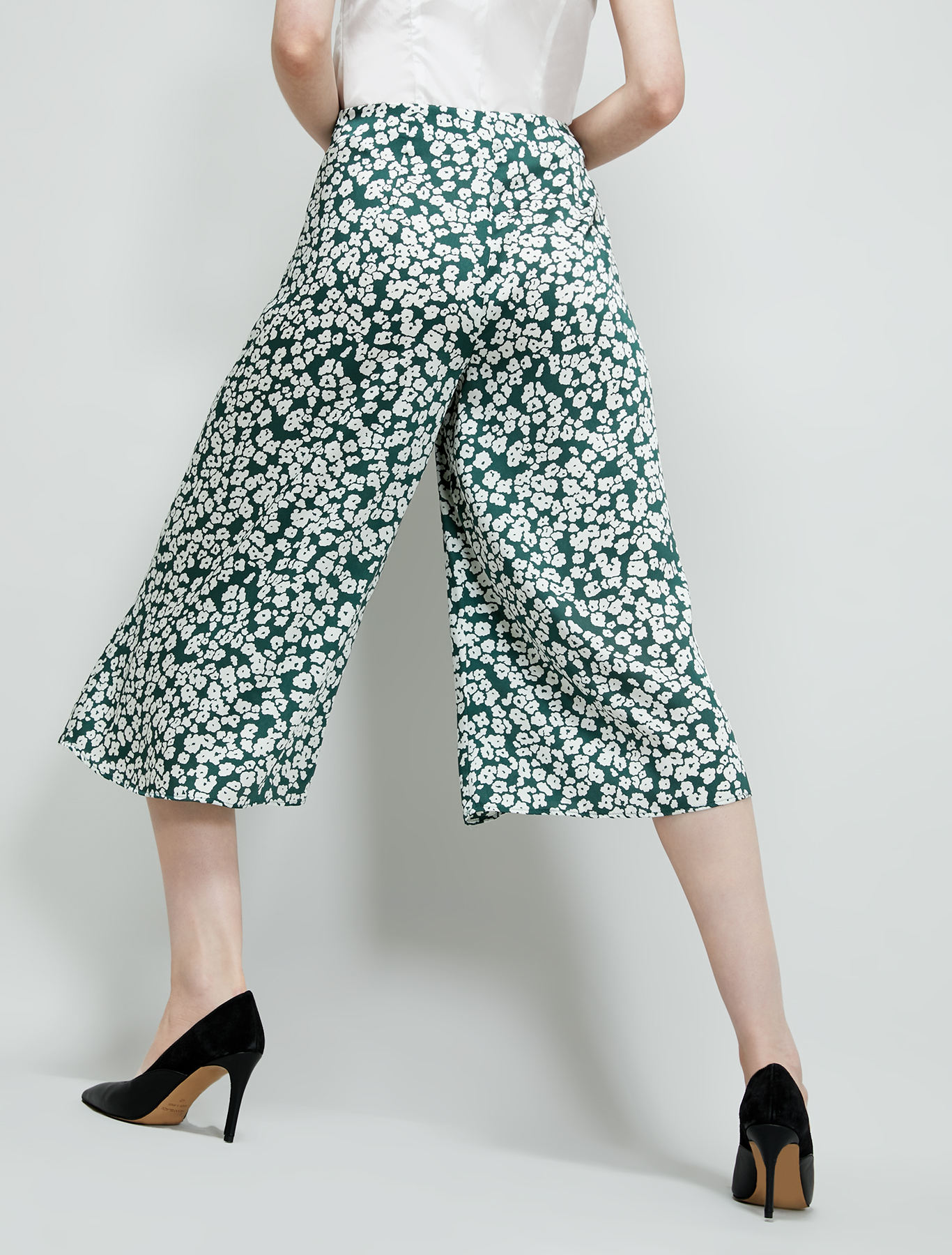 Twill culottes, green pattern - Pennyblack Twill culottes - green pattern - pennyblack