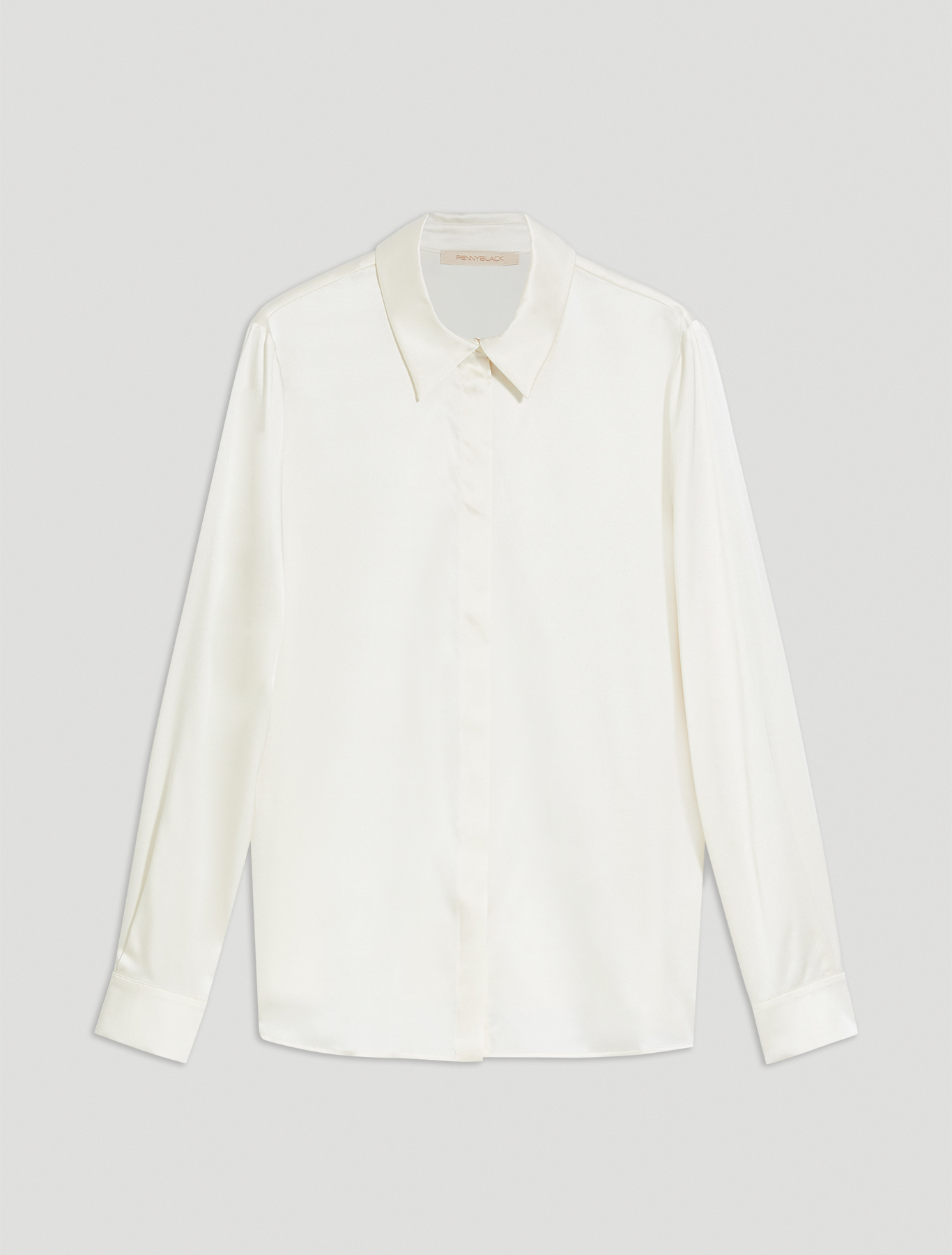 Silk satin shirt, ivory - Pennyblack Silk satin shirt - ivory - pennyblack