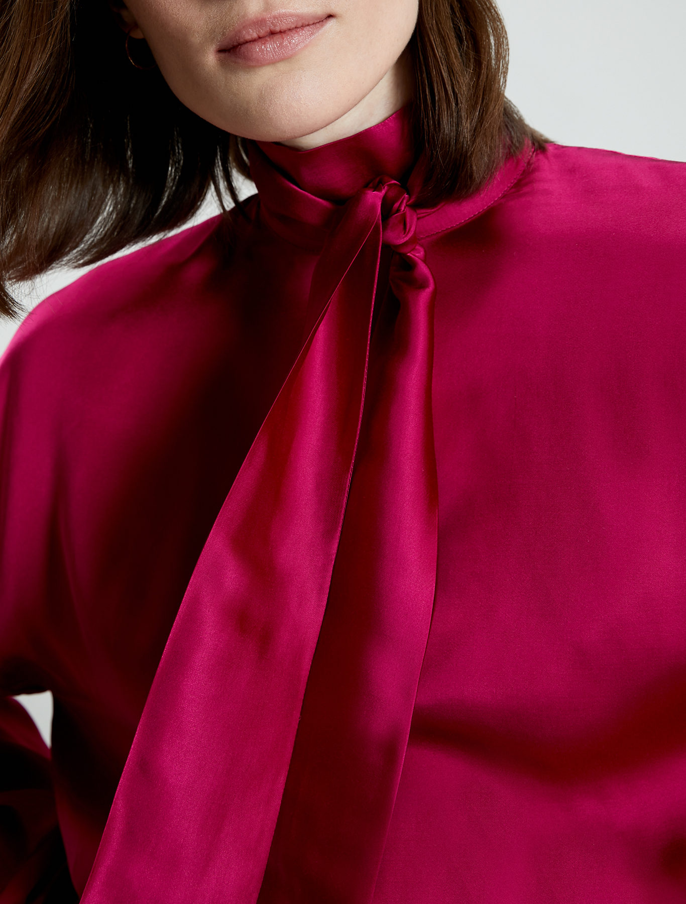 Fluid satin blouse, fuchsia - Pennyblack Fluid satin blouse - fuchsia - pennyblack