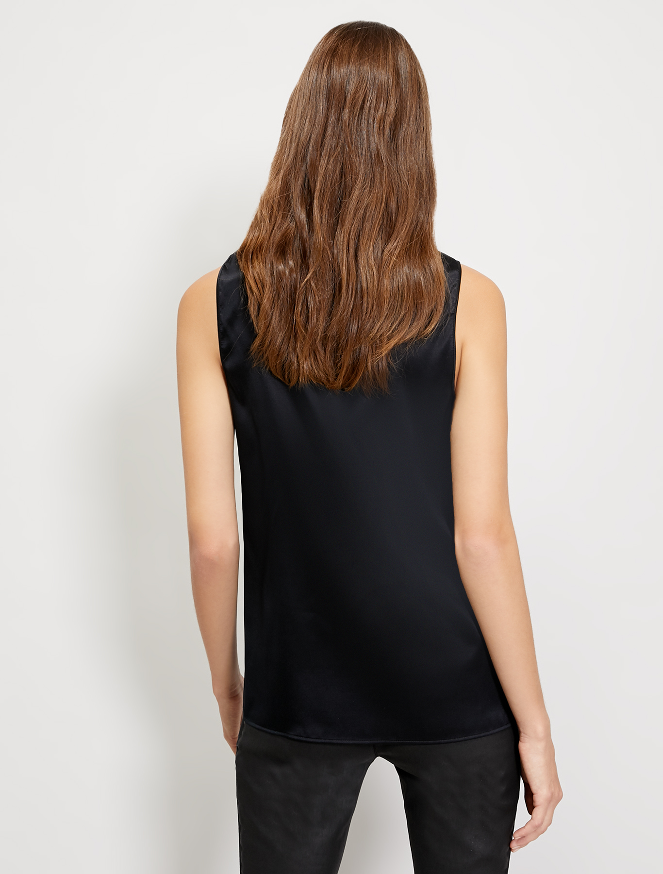 Silk satin top, black - Pennyblack Silk satin top - black - pennyblack