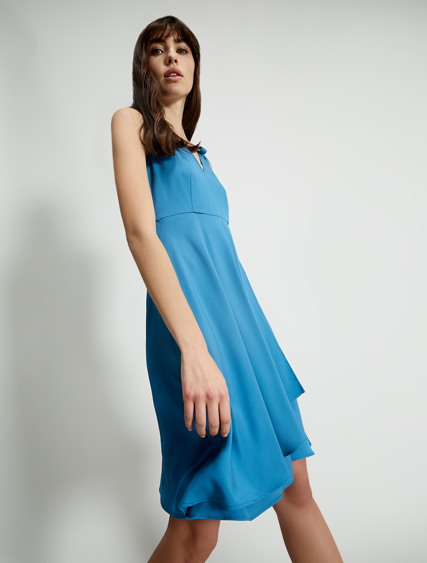 Cady dress with flounce, china blue - Pennyblack Cady dress with flounce - china blue - pennyblack