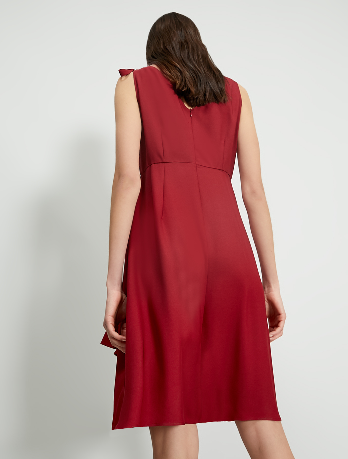 Cady dress with flounce, burgundy - Pennyblack Cady dress with flounce - burgundy - pennyblack