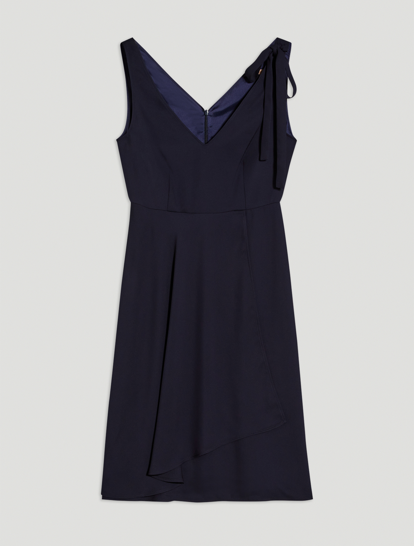 Cady dress with flounce, navy blue - Pennyblack Cady dress with flounce - navy blue - pennyblack
