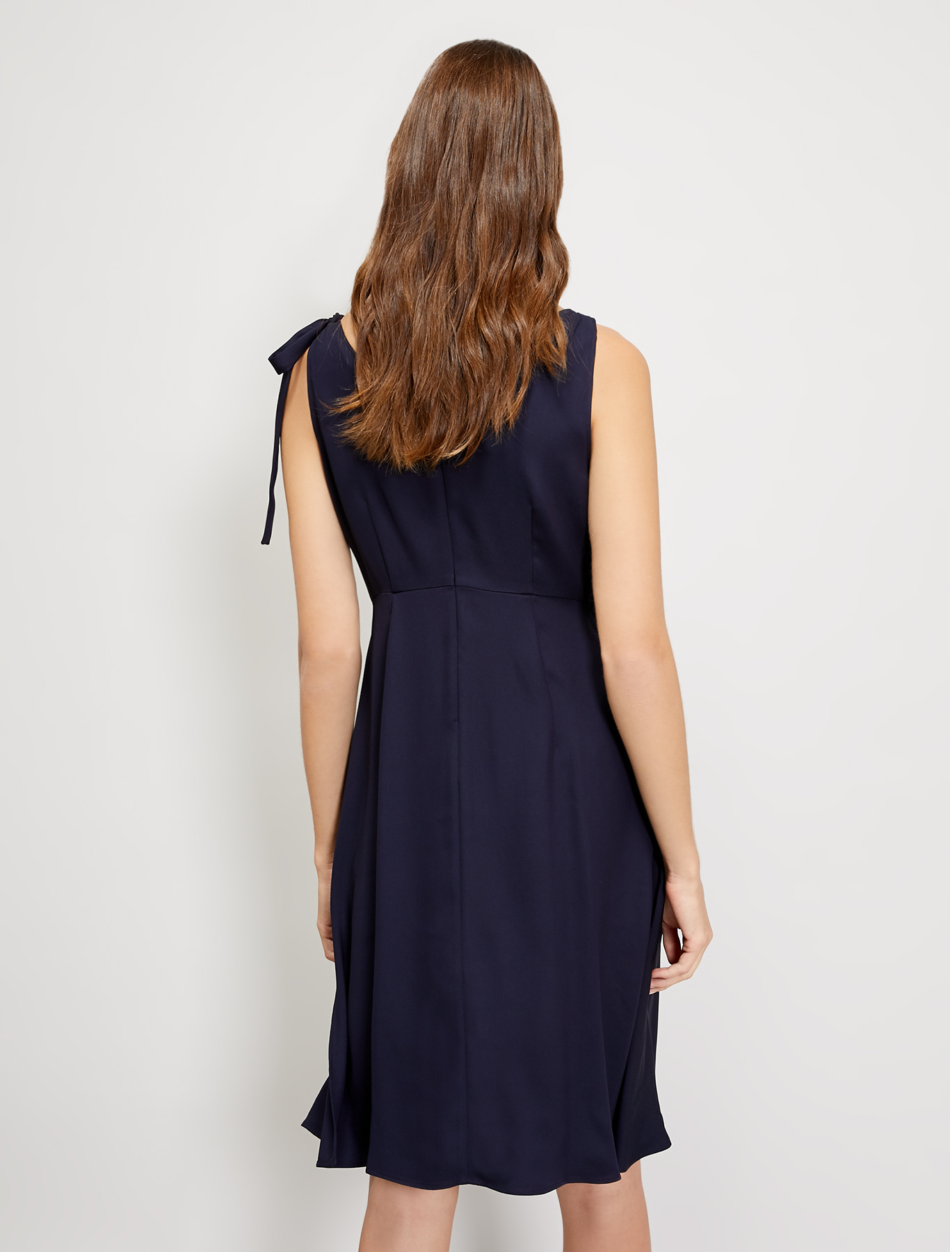 Cady dress with flounce, navy blue - Pennyblack Cady dress with flounce - navy blue - pennyblack