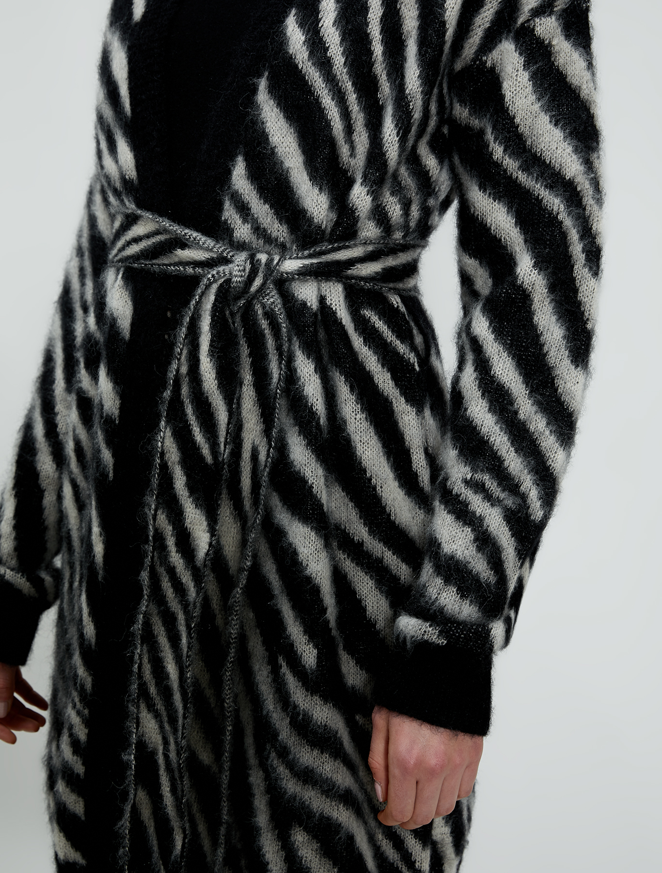 Cardigan jacquard zebrato, nero - Pennyblack Cardigan jacquard zebrato - nero - pennyblack