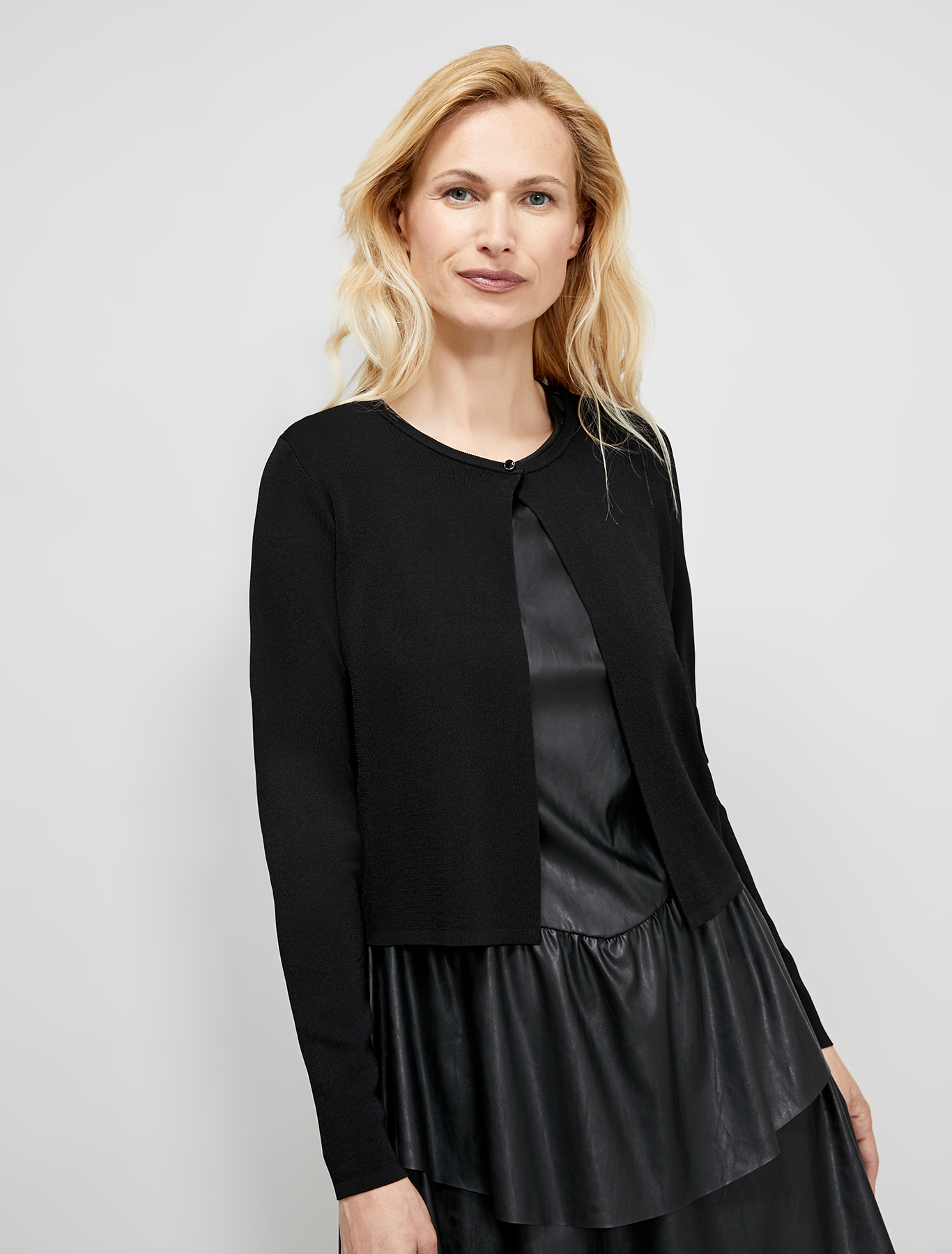 Cardigan with bijou button, black - Pennyblack Cardigan with bijou button - black - pennyblack