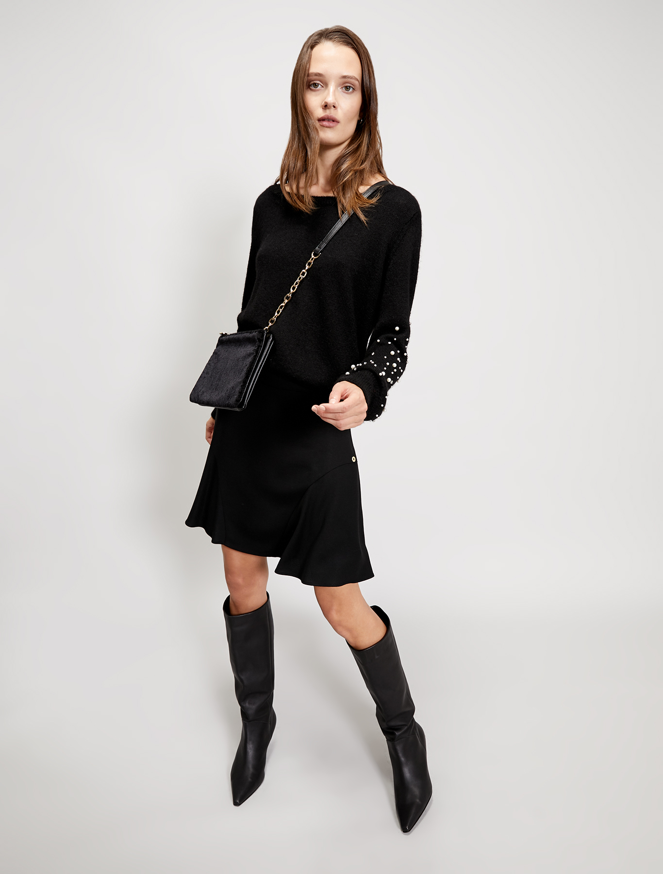 Pull in alpaca con perle, nero - Pennyblack Pull in alpaca con perle - nero - pennyblack