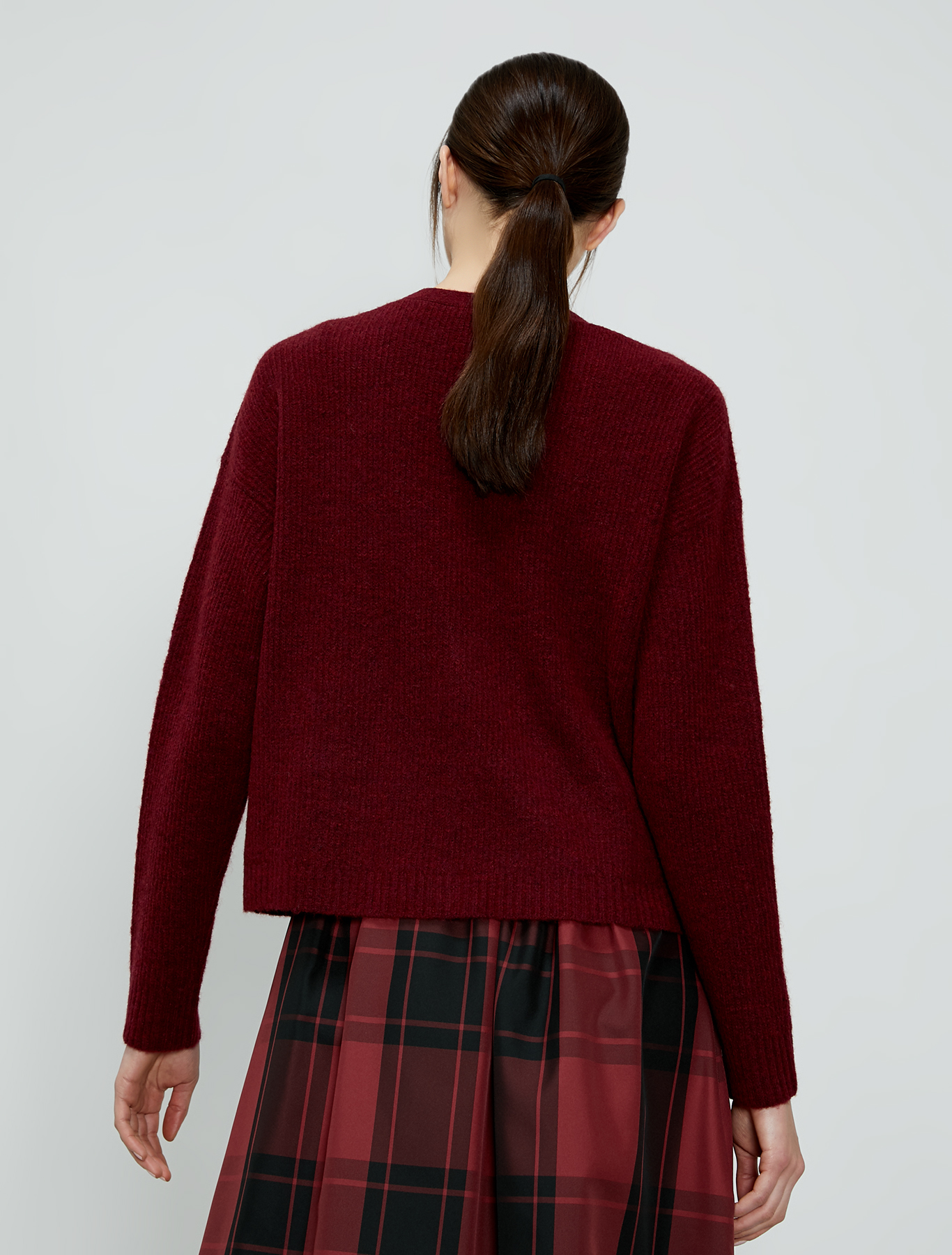 Twin set in wool blend, burgundy - Pennyblack Twin set in wool blend - burgundy - pennyblack