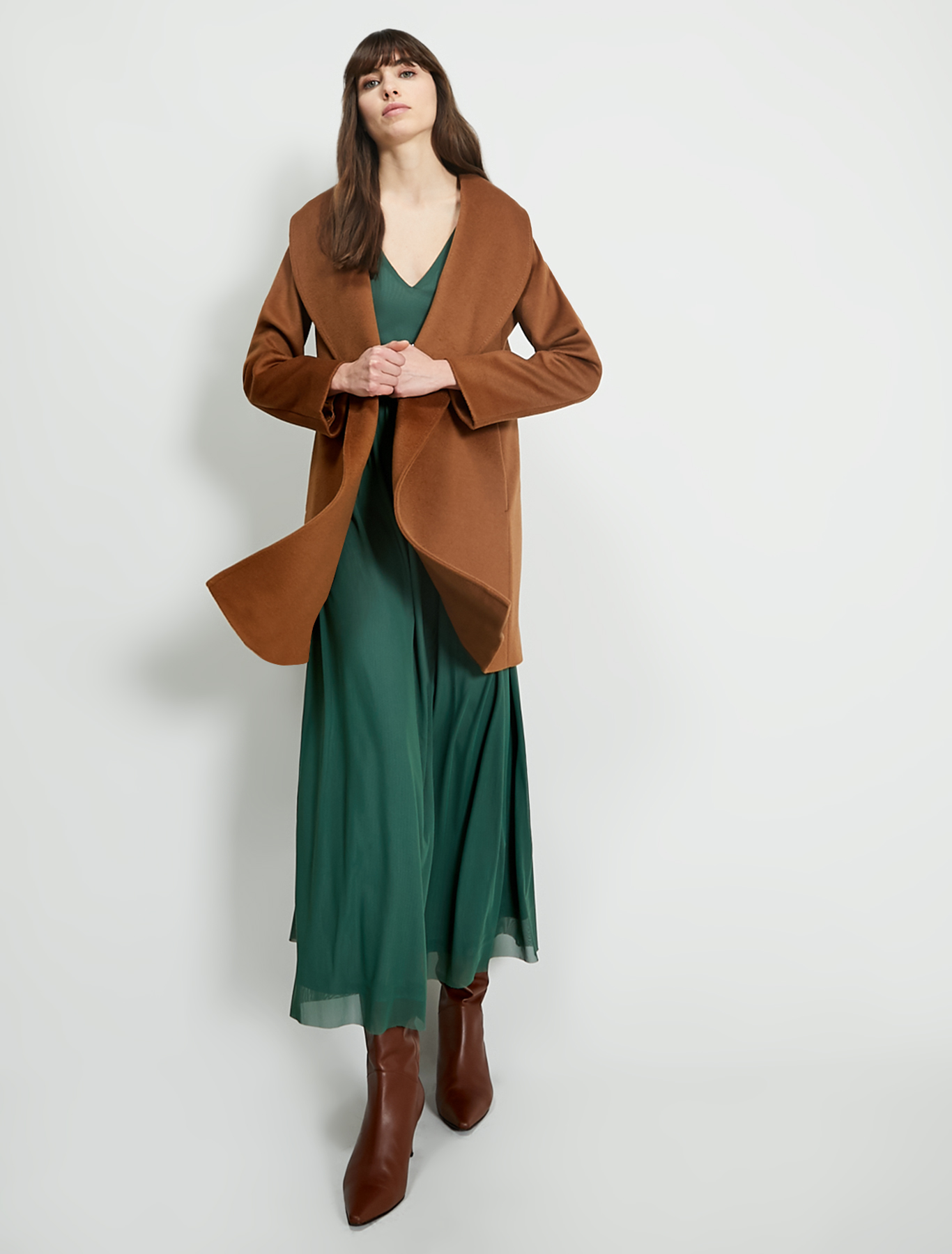 Long tulle jersey dress, green - Pennyblack Long tulle jersey dress - green - pennyblack