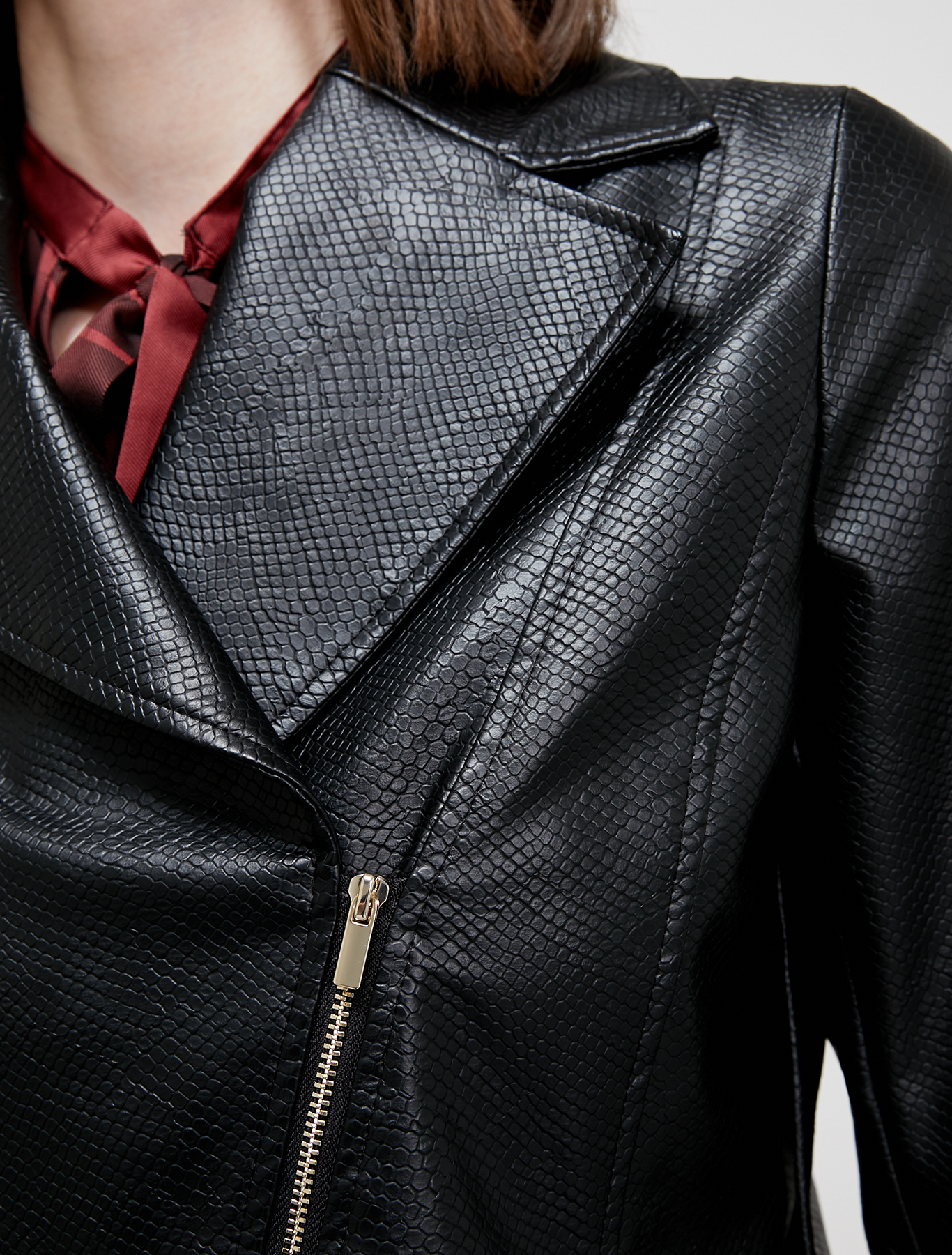 Coated jersey biker jacket, black - Pennyblack Coated jersey biker jacket - black - pennyblack
