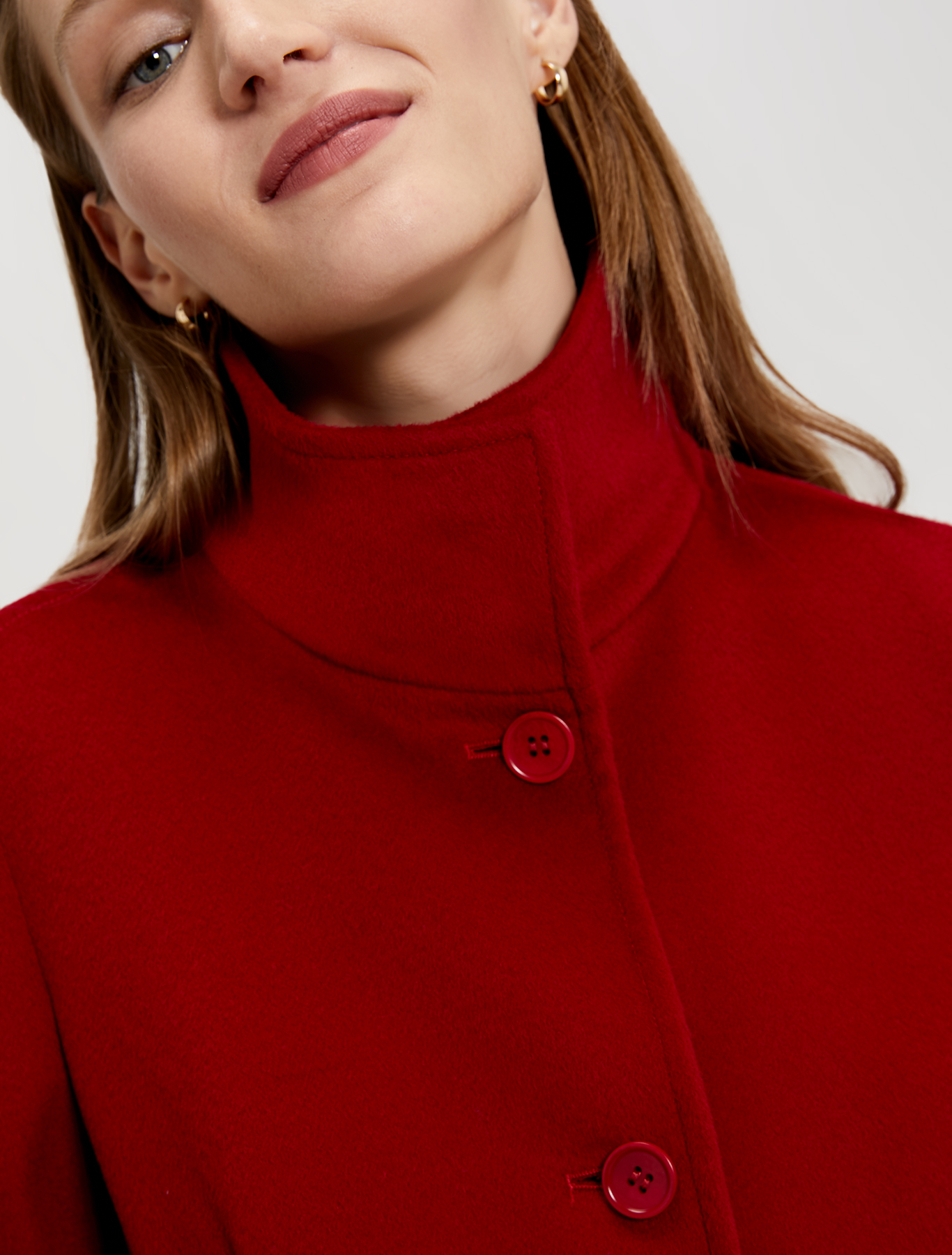 Wool velour coat, red - Pennyblack Wool velour coat - red - pennyblack