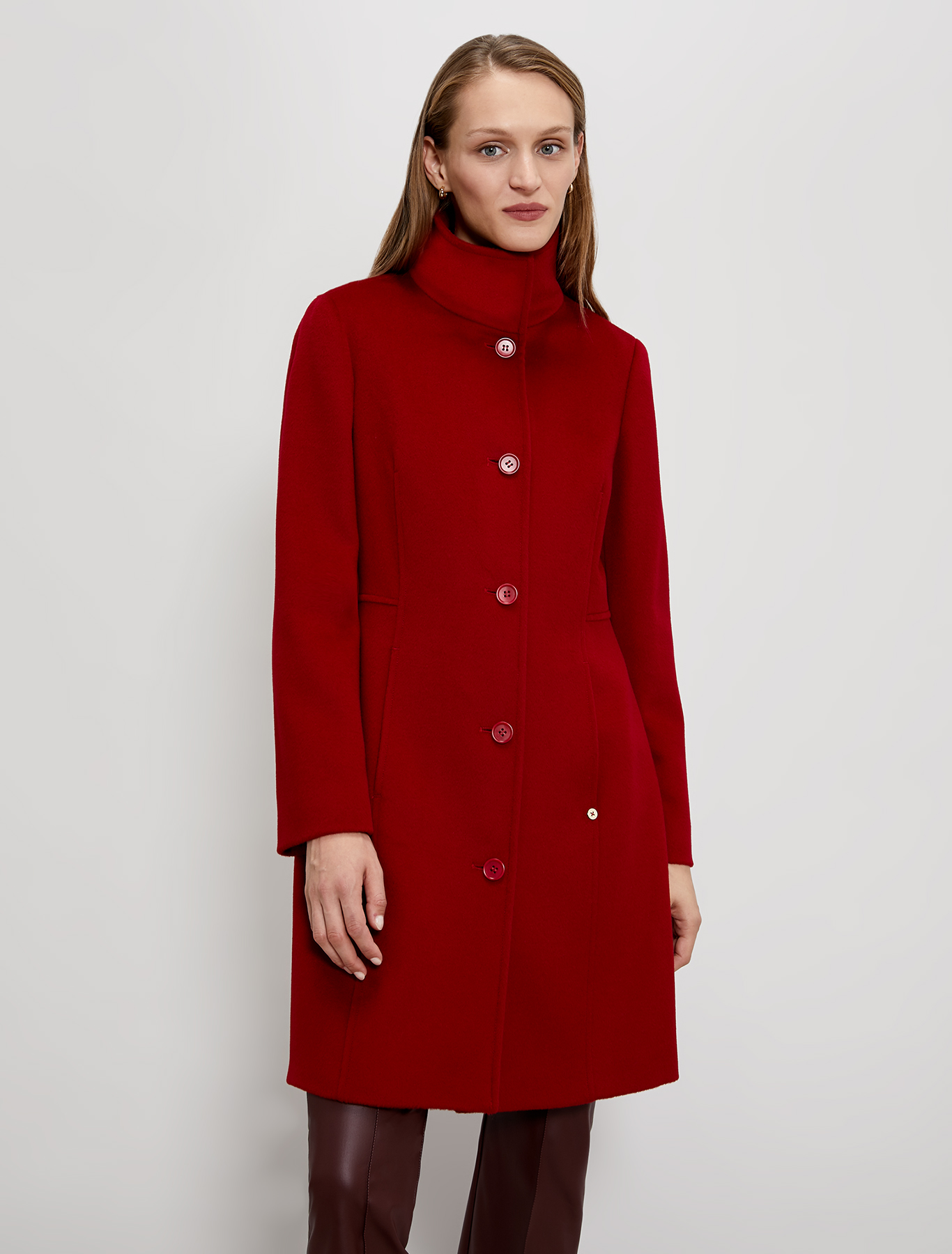 Wool velour coat, red - Pennyblack Wool velour coat - red - pennyblack