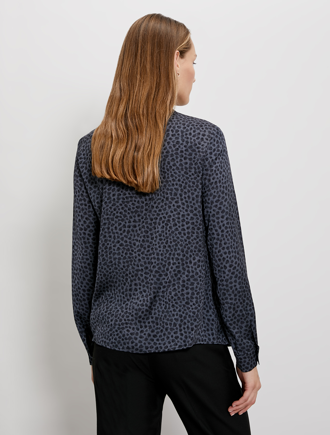 Jacquard patterned shirt, dark grey pattern - Pennyblack Jacquard patterned shirt - dark grey pattern - pennyblack