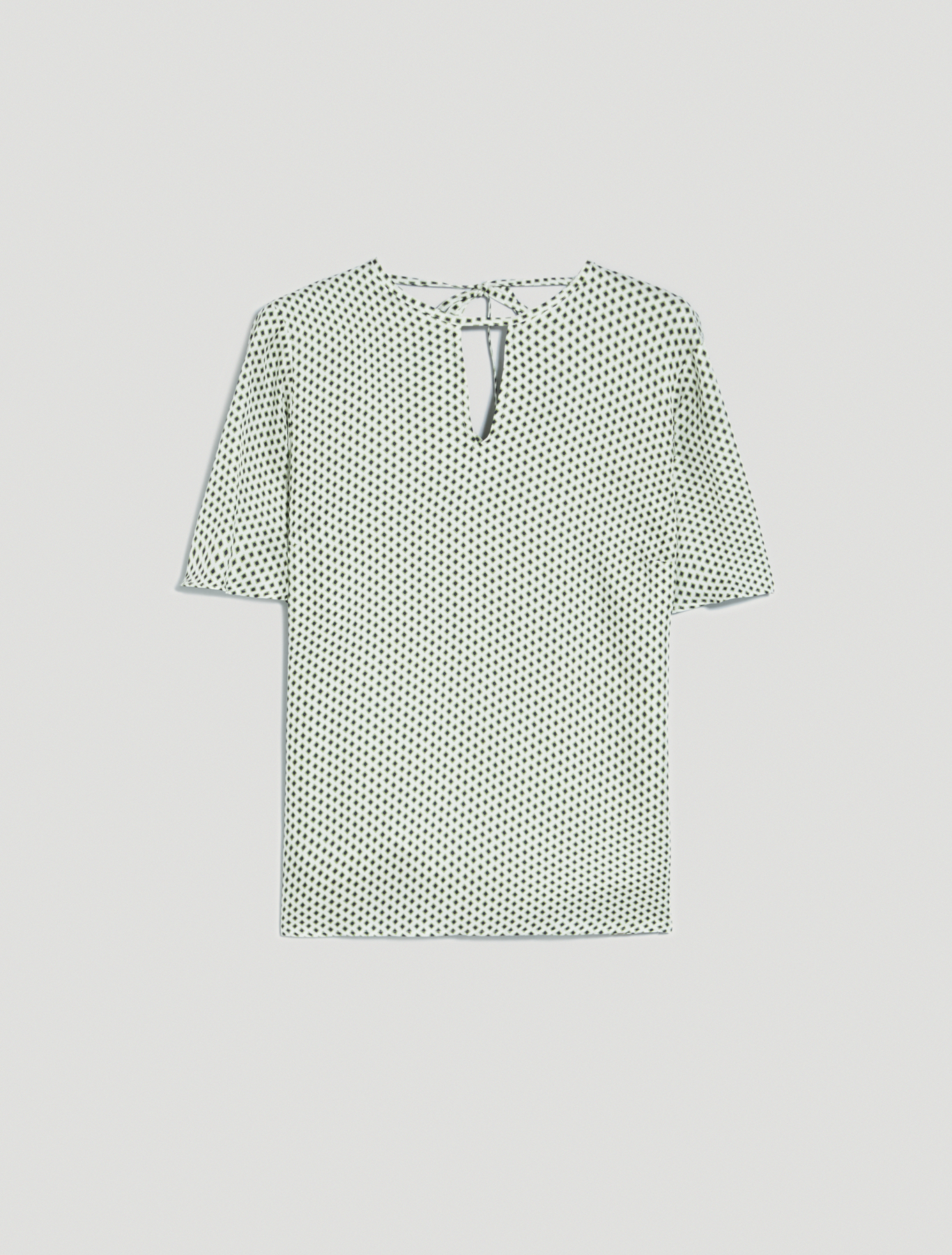 Micro-patterned blouse, olive green pattern - Pennyblack Micro-patterned blouse - olive green pattern - pennyblack