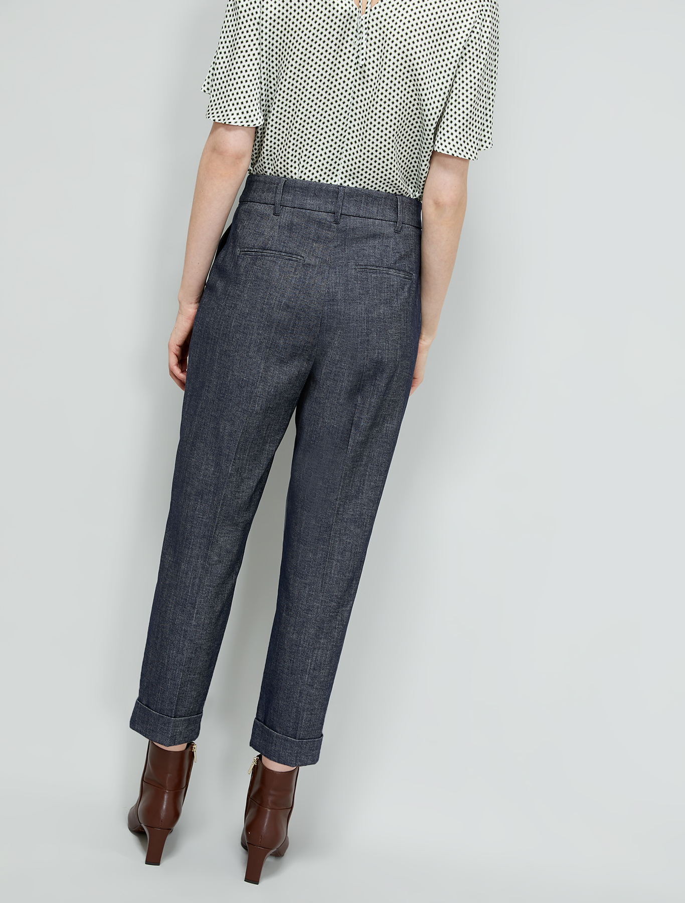 Cotton twill trousers, navy blue - Pennyblack Cotton twill trousers - navy blue - pennyblack