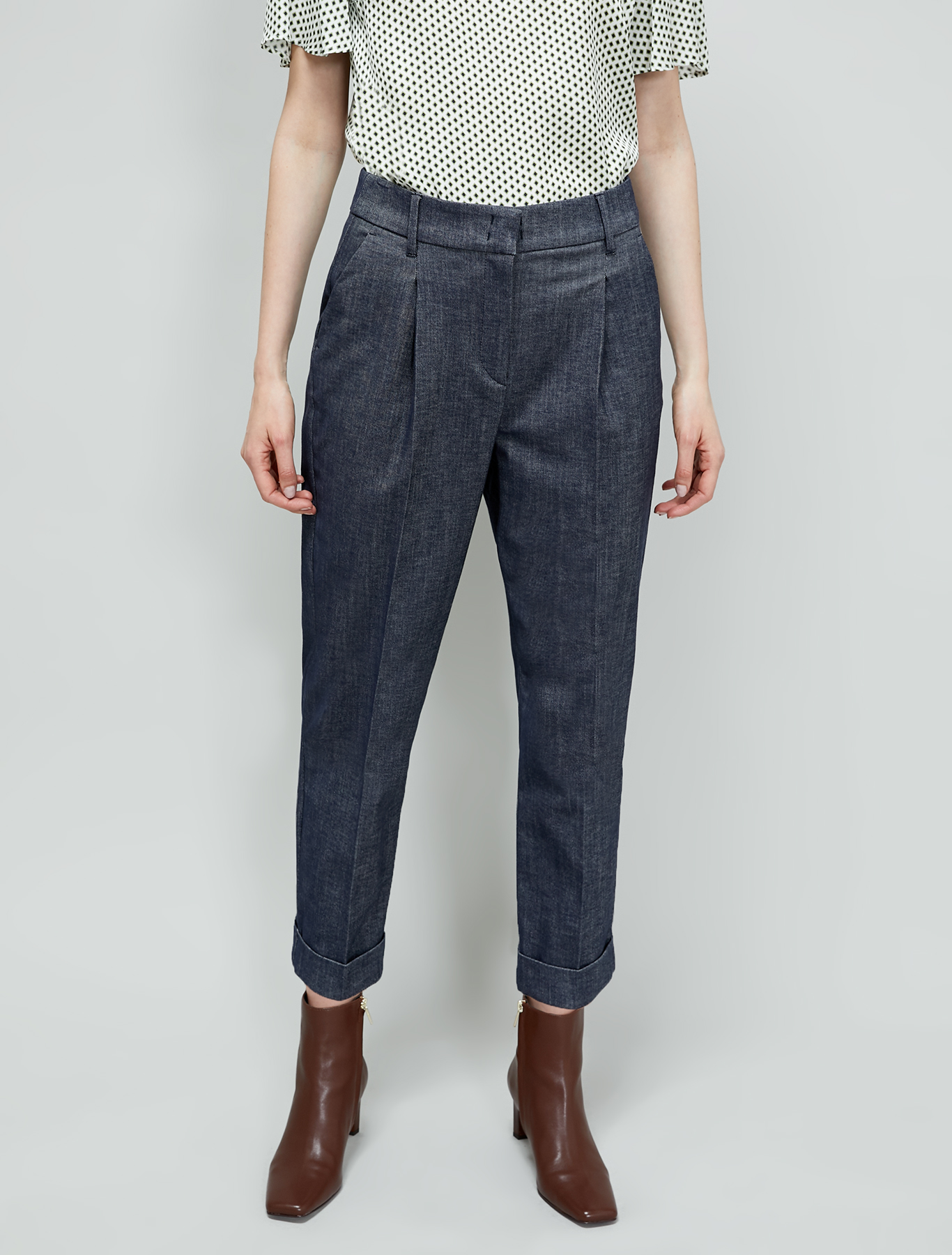 Cotton twill trousers, navy blue - Pennyblack Cotton twill trousers - navy blue - pennyblack