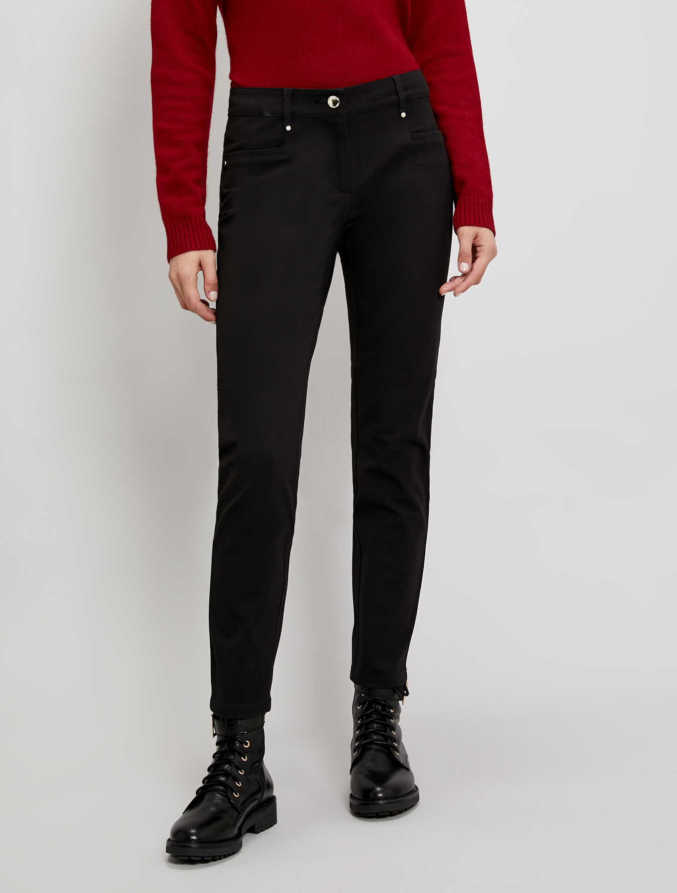 Pantaloni skinny fit in twill, nero - Pennyblack Pantaloni skinny fit in twill - nero - pennyblack