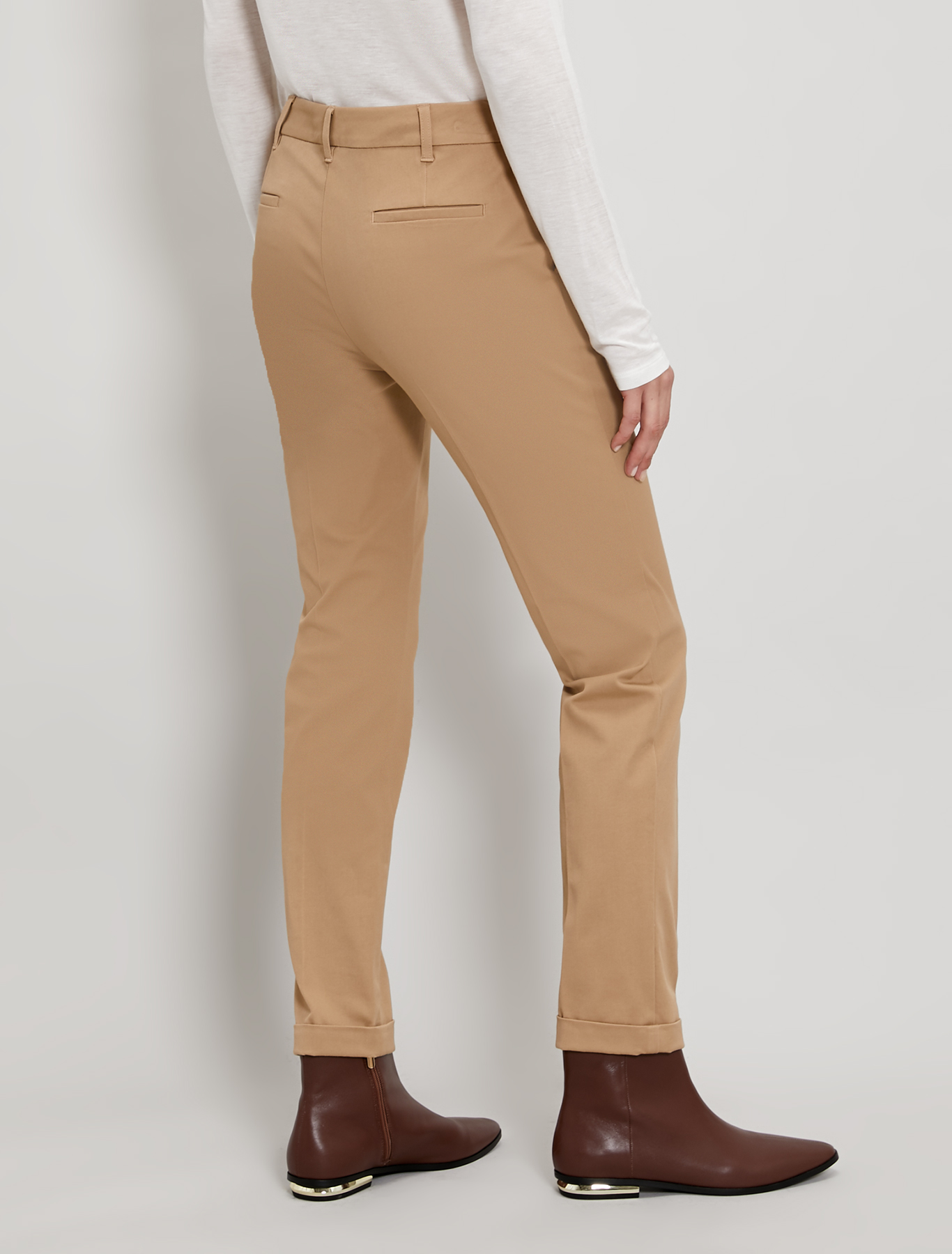 Pantaloni slim in twill, cammello - Pennyblack Pantaloni slim in twill - cammello - pennyblack