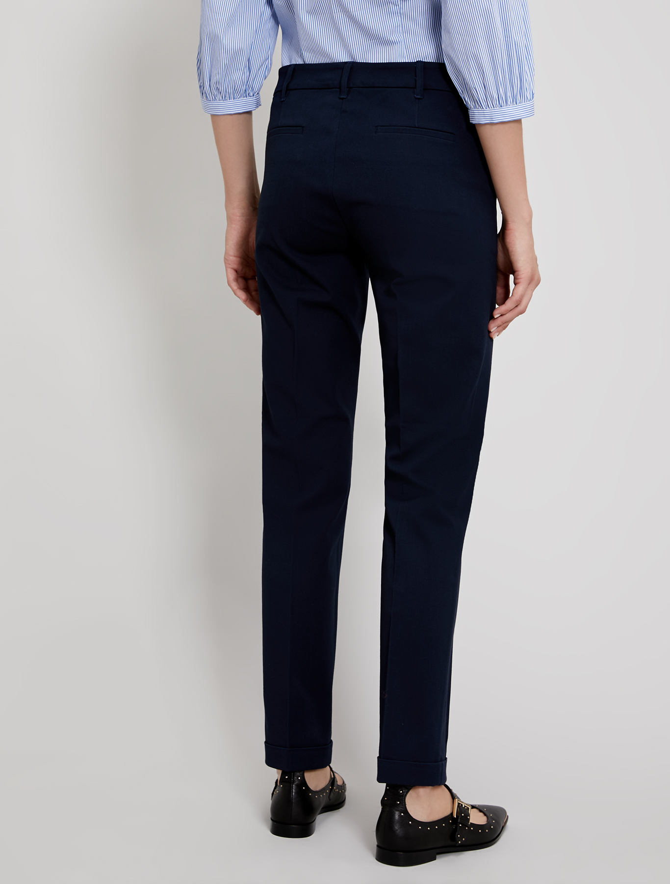 Slim twill trousers, midnight blue - Pennyblack Slim twill trousers - midnight blue - pennyblack