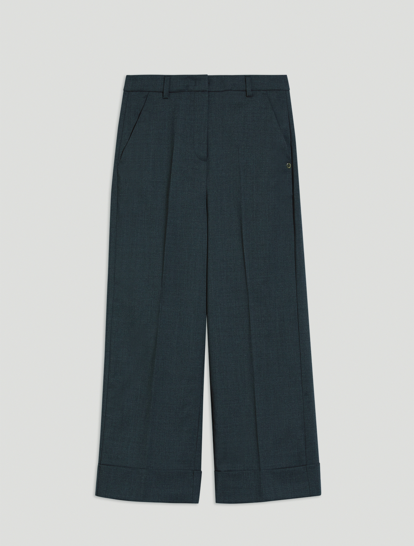 Wool twill trousers, dark grey - Pennyblack Wool twill trousers - dark grey - pennyblack