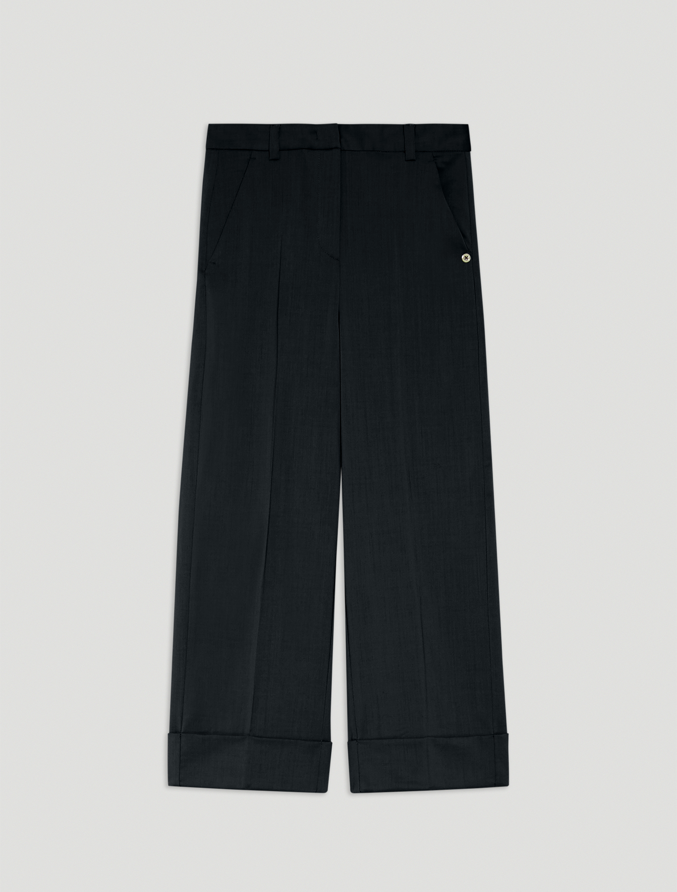 Wool twill trousers, black - Pennyblack Wool twill trousers - black - pennyblack
