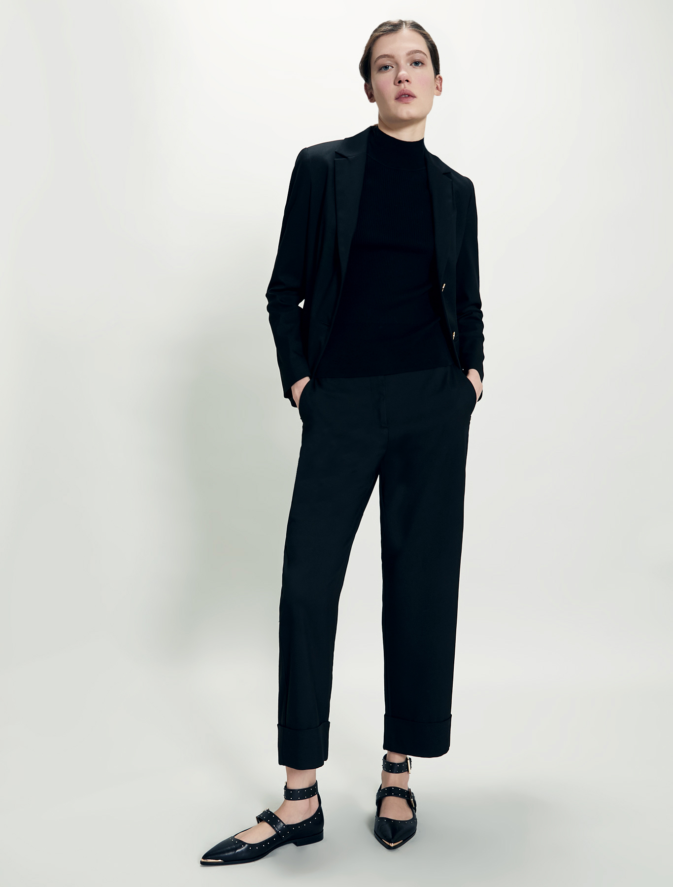 Straight-leg trousers, black - Pennyblack Straight-leg trousers - black - pennyblack