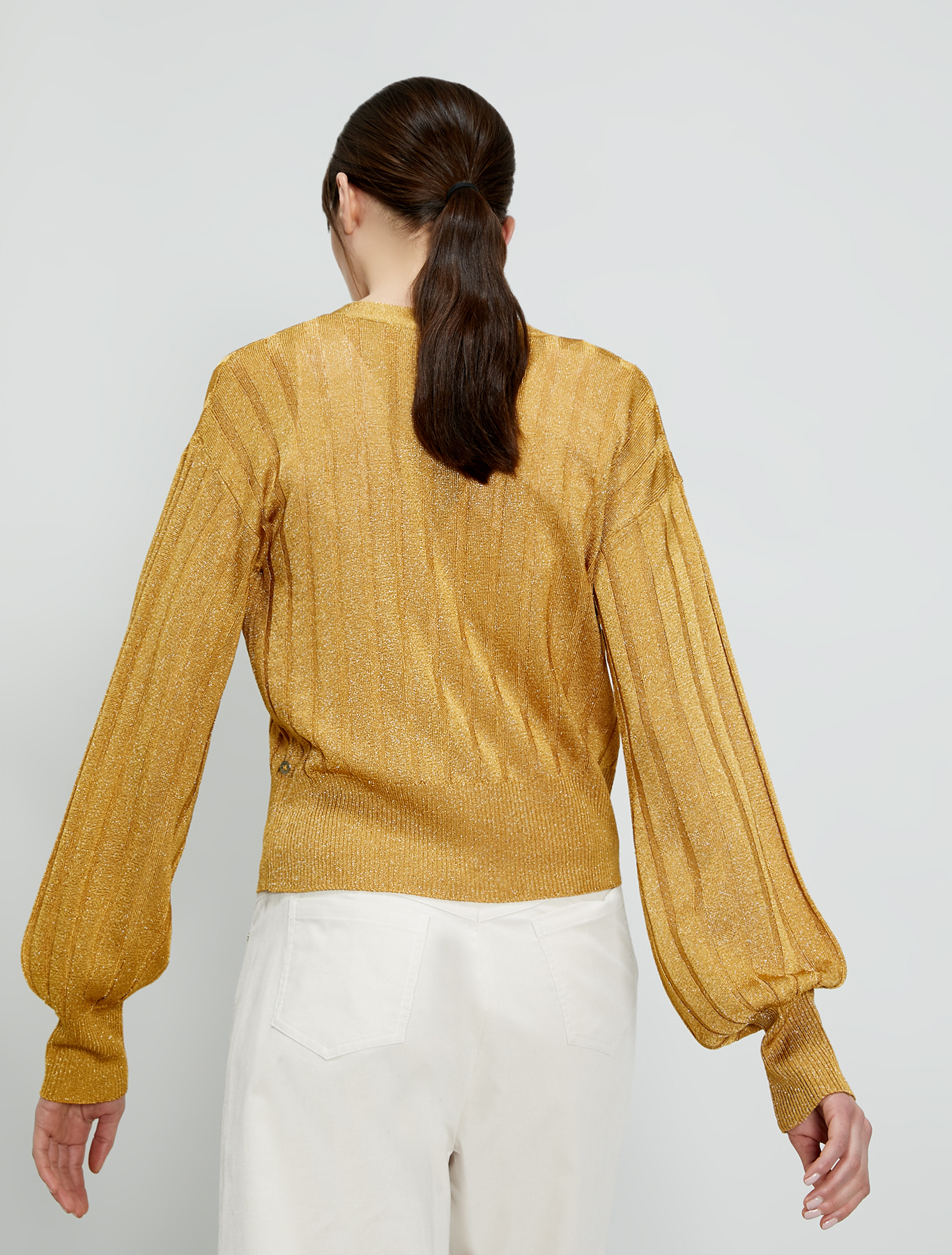 Lamé tricot cardigan, sunshine yellow - Pennyblack Lamé tricot cardigan - sunshine yellow - pennyblack