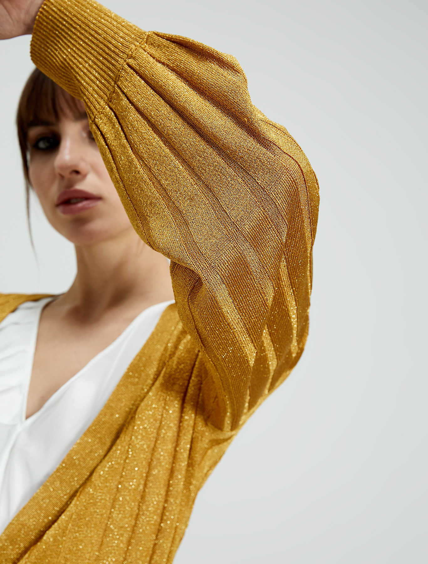 Lamé tricot cardigan, sunshine yellow - Pennyblack Lamé tricot cardigan - sunshine yellow - pennyblack