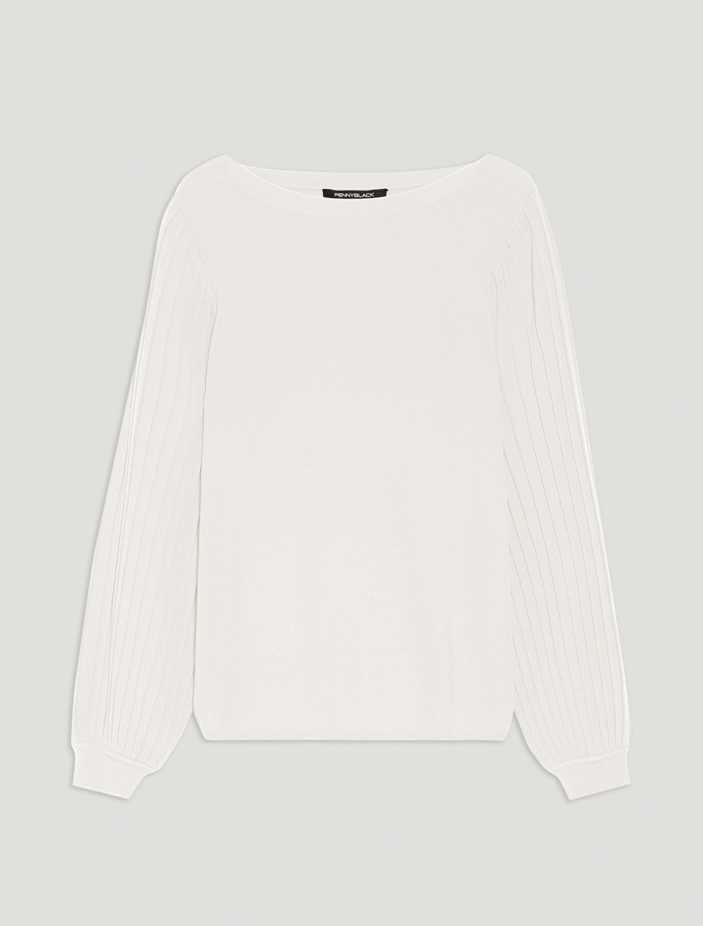 Maglia con maniche a sbuffo, bianco avorio - Pennyblack Maglia con maniche a sbuffo - bianco avorio - pennyblack