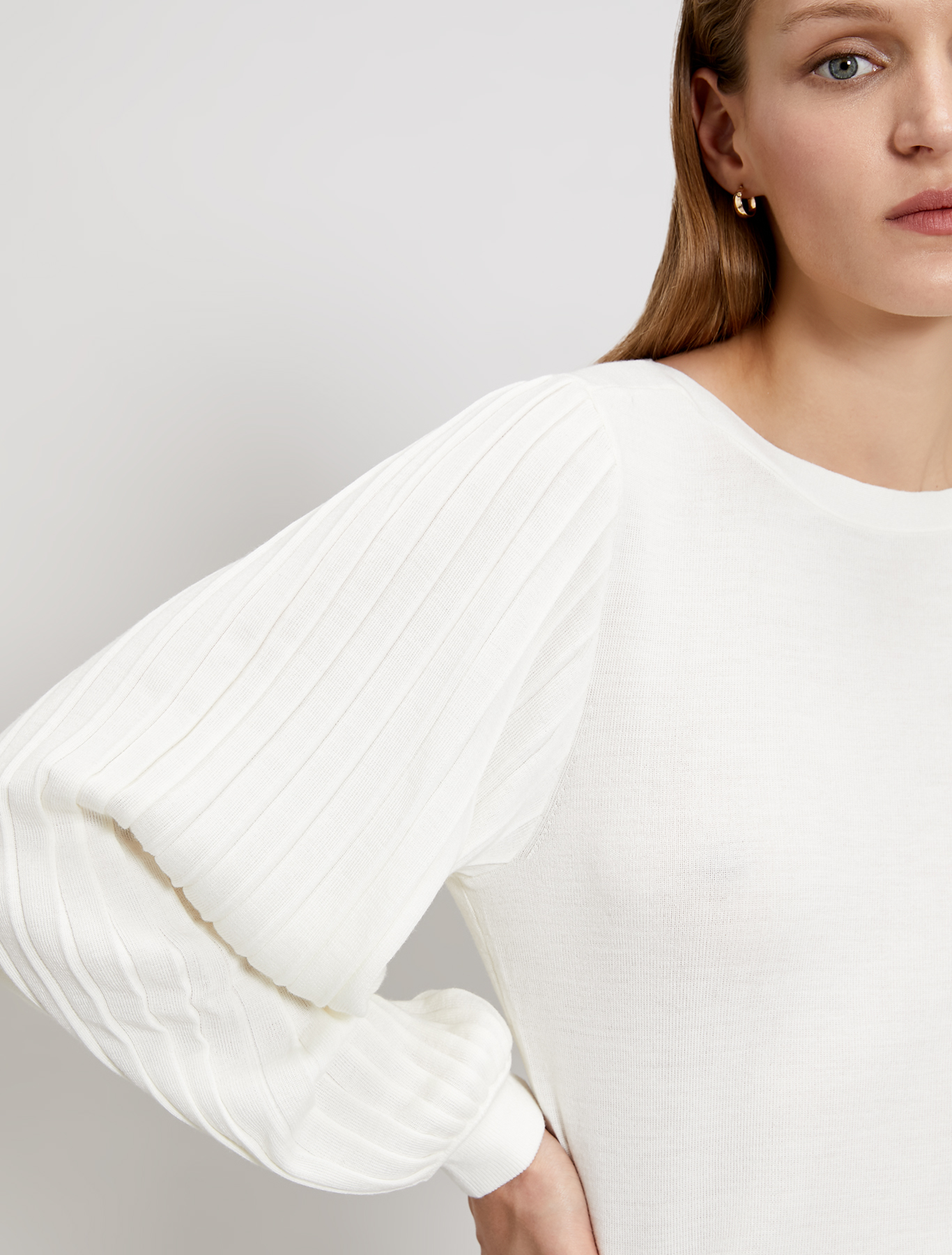 Maglia con maniche a sbuffo, bianco avorio - Pennyblack Maglia con maniche a sbuffo - bianco avorio - pennyblack
