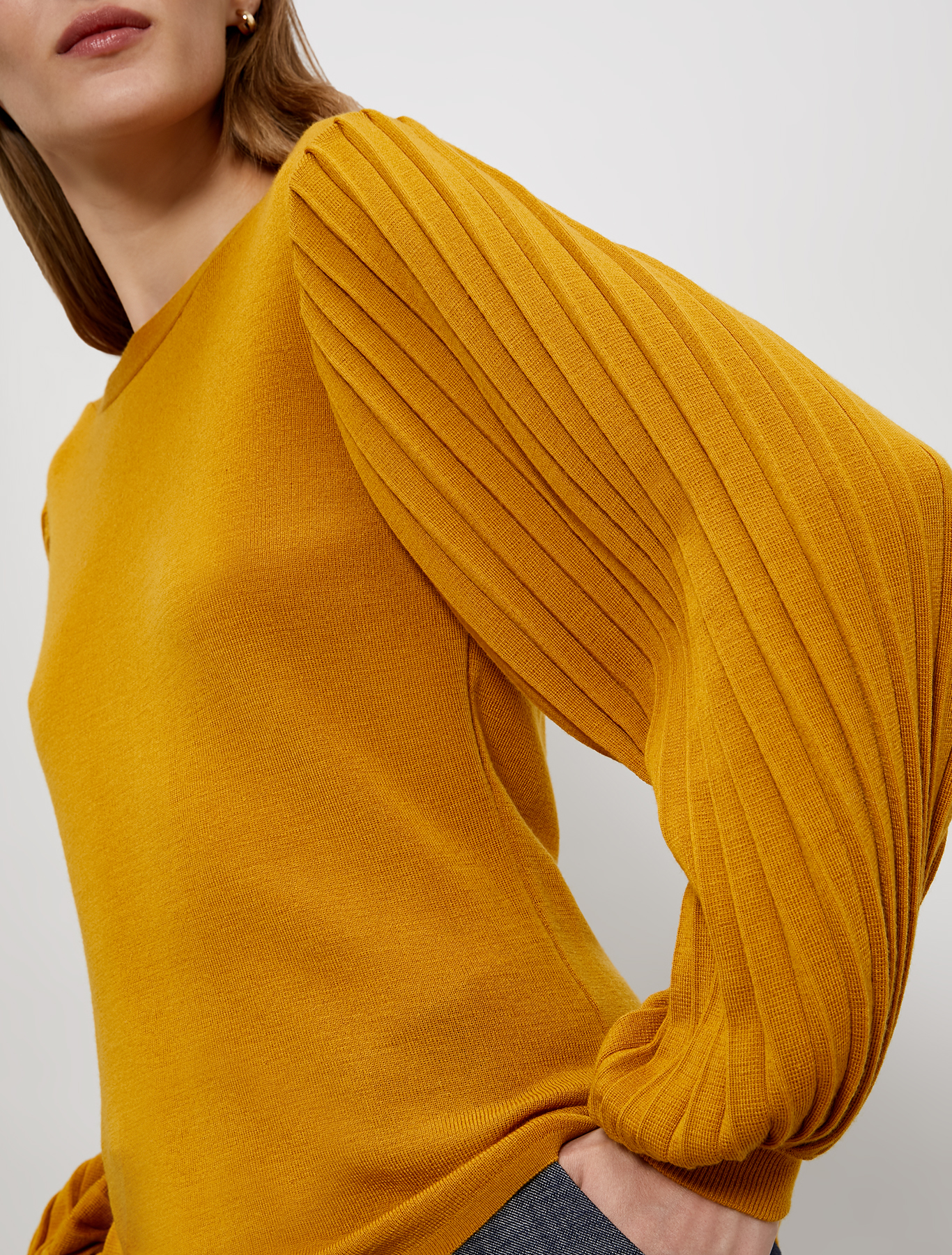 Maglia con maniche a sbuffo, giallo tenue - Pennyblack Maglia con maniche a sbuffo - giallo tenue - pennyblack