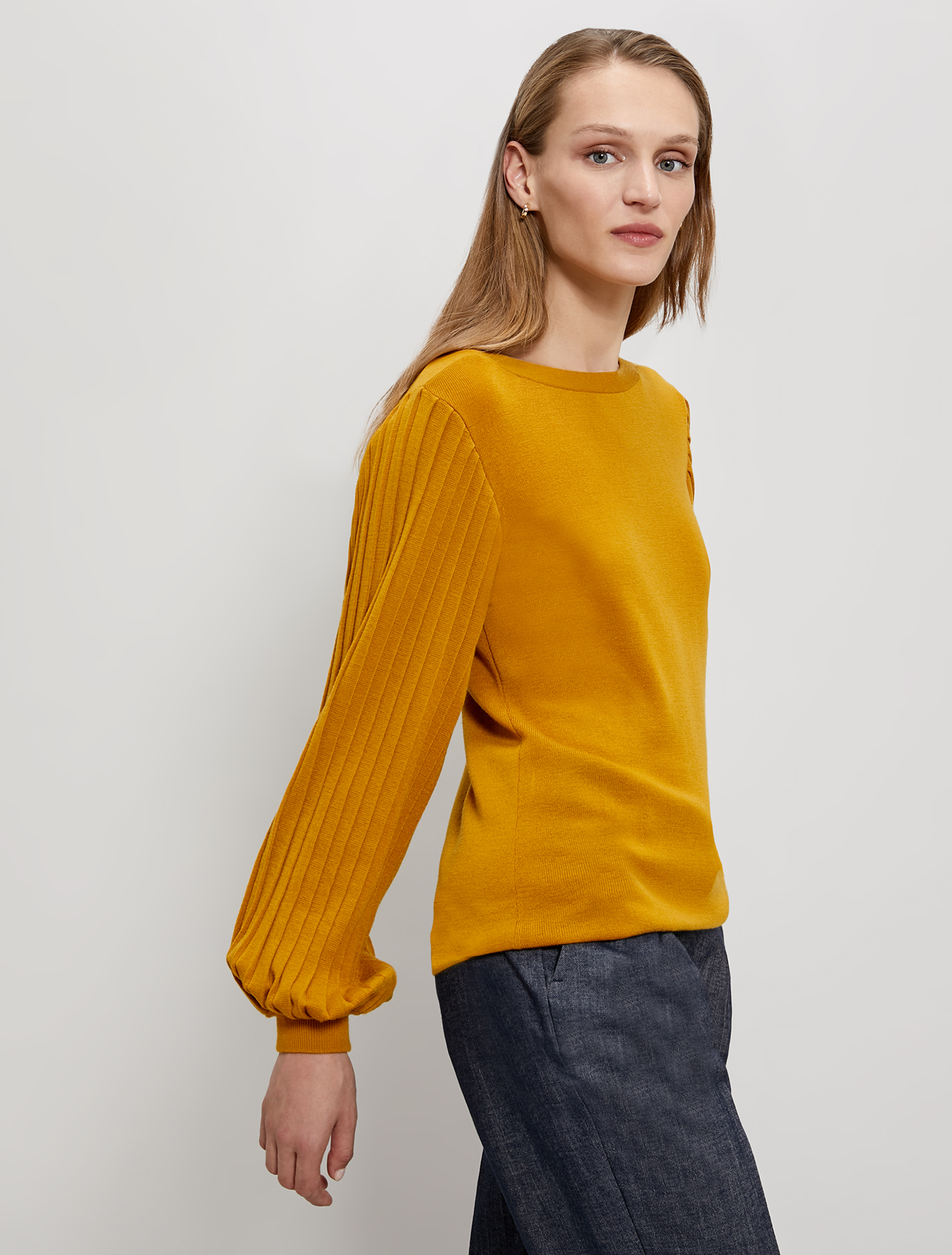 Maglia con maniche a sbuffo, giallo tenue - Pennyblack Maglia con maniche a sbuffo - giallo tenue - pennyblack