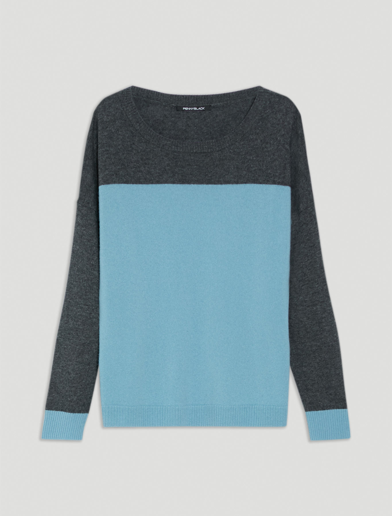 Wool and cashmere jumper, black pattern - Pennyblack Wool and cashmere jumper - black pattern - pennyblack