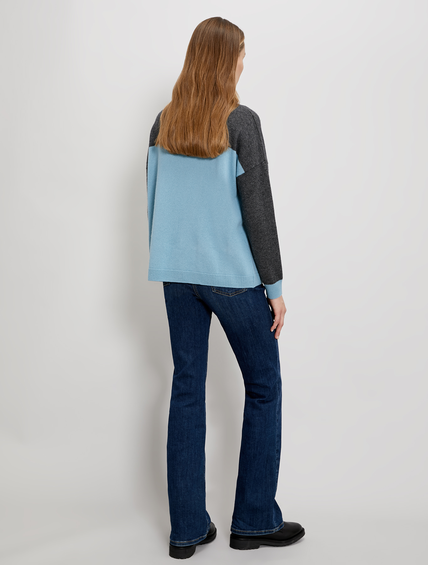 Wool and cashmere jumper, black pattern - Pennyblack Wool and cashmere jumper - black pattern - pennyblack